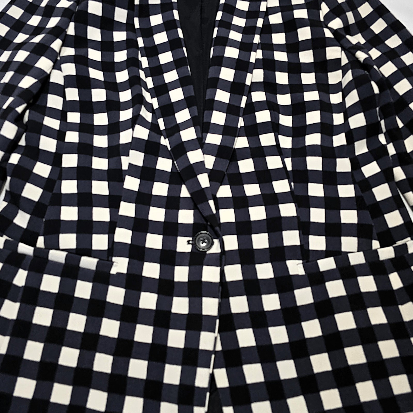 Banana Republic Women’s Gingham Blazer Size 4 Check Print Jacket Work Casual