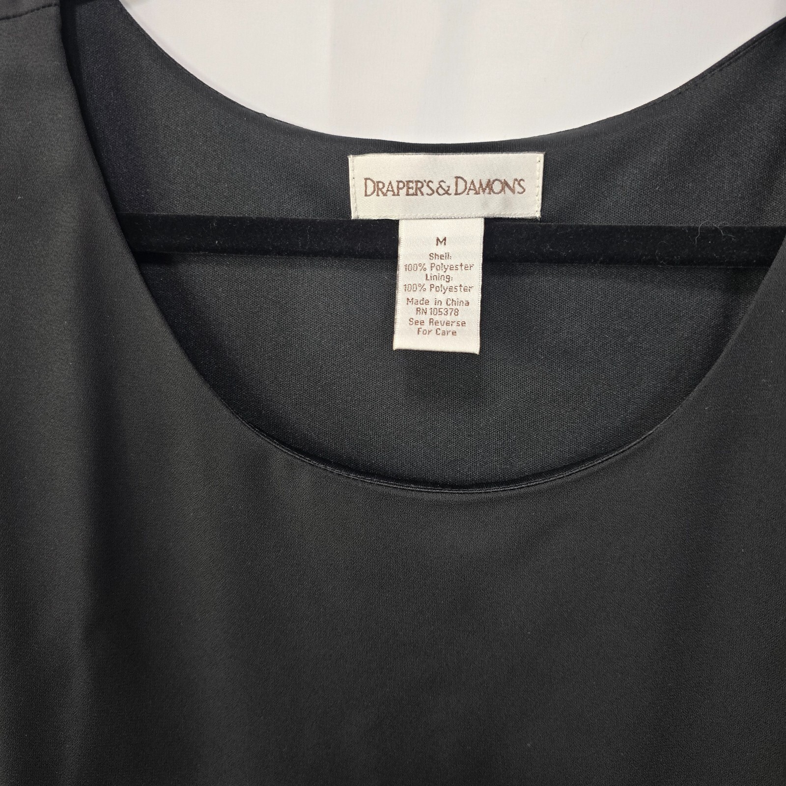 Draper's & Damons 2-Piece Set: Black Tank Top & Skirt - Size M