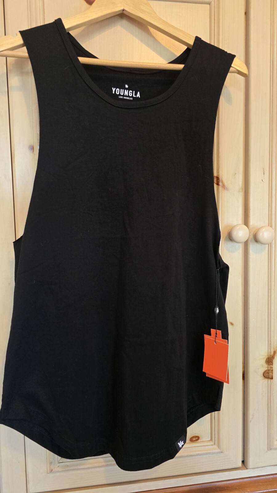 YoungLA Muscle Tank - Black (Size S) | Oversized Fit | Men's