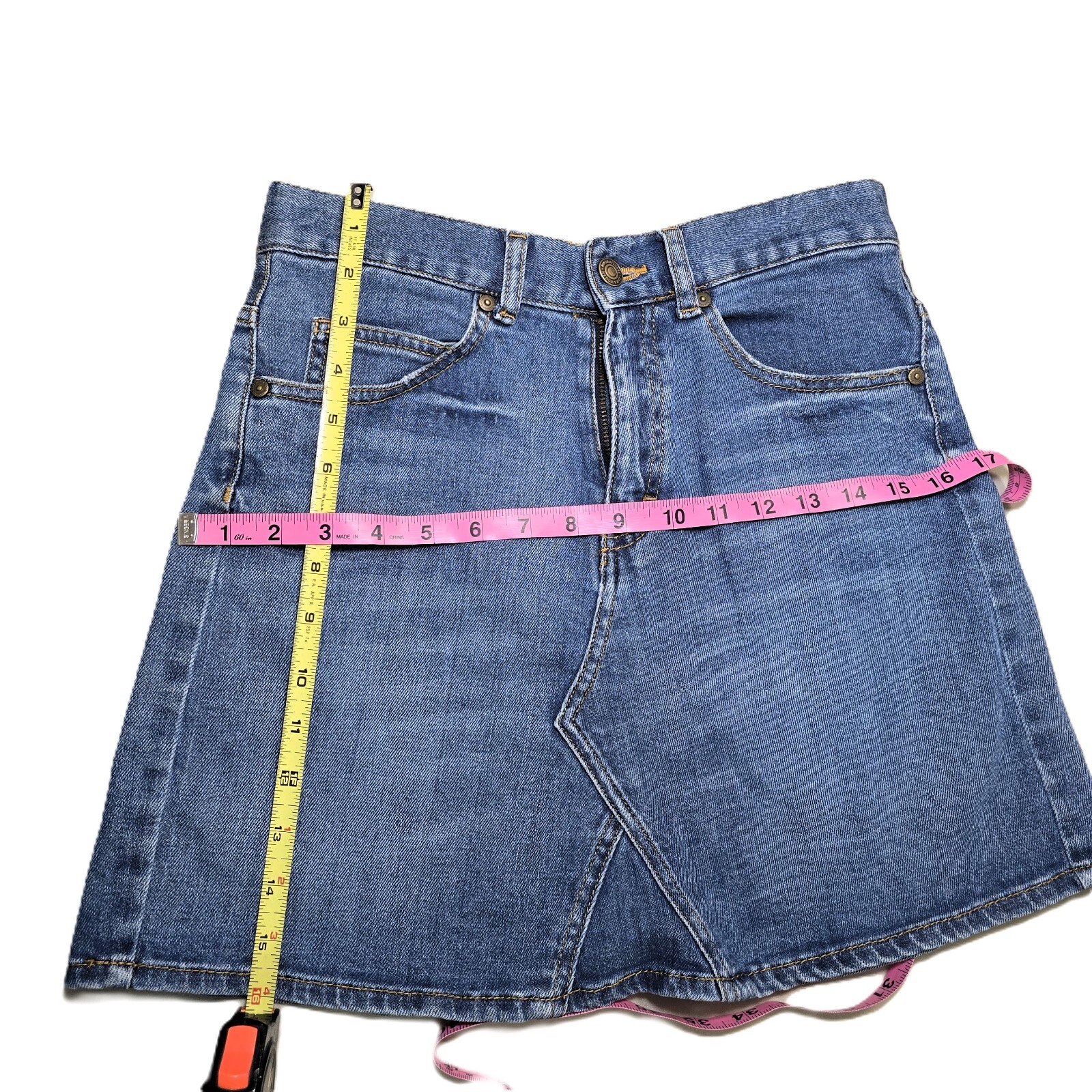 Zara Woman Premium Denim Collection | Denim Mini Skirt Medium Wash | Size S