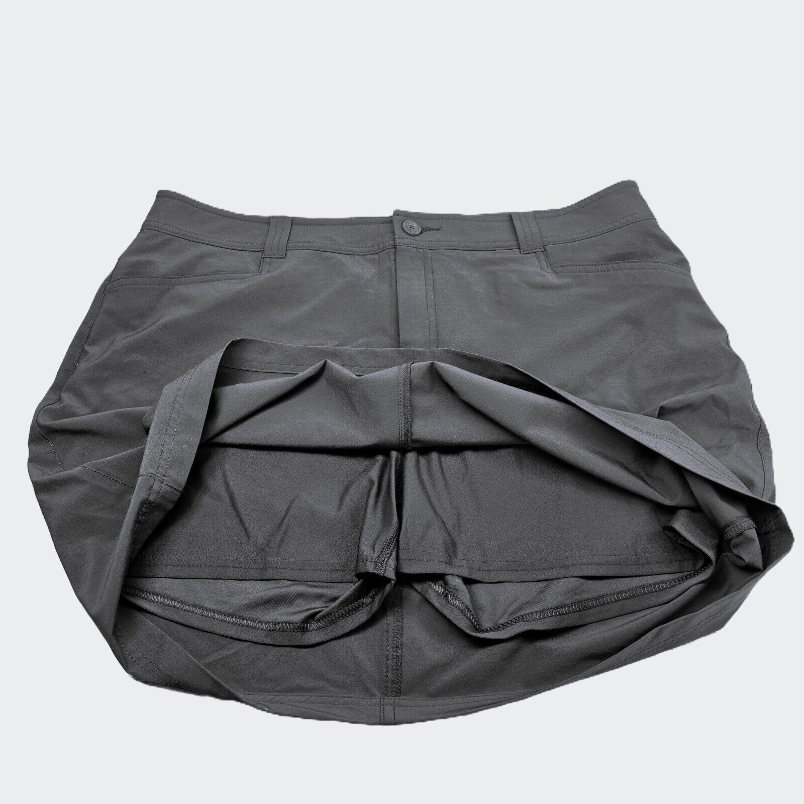 Eddie Bauer Women's Adventurer 2.0 Skort UPF 50 – Dark Smoke, Size 12