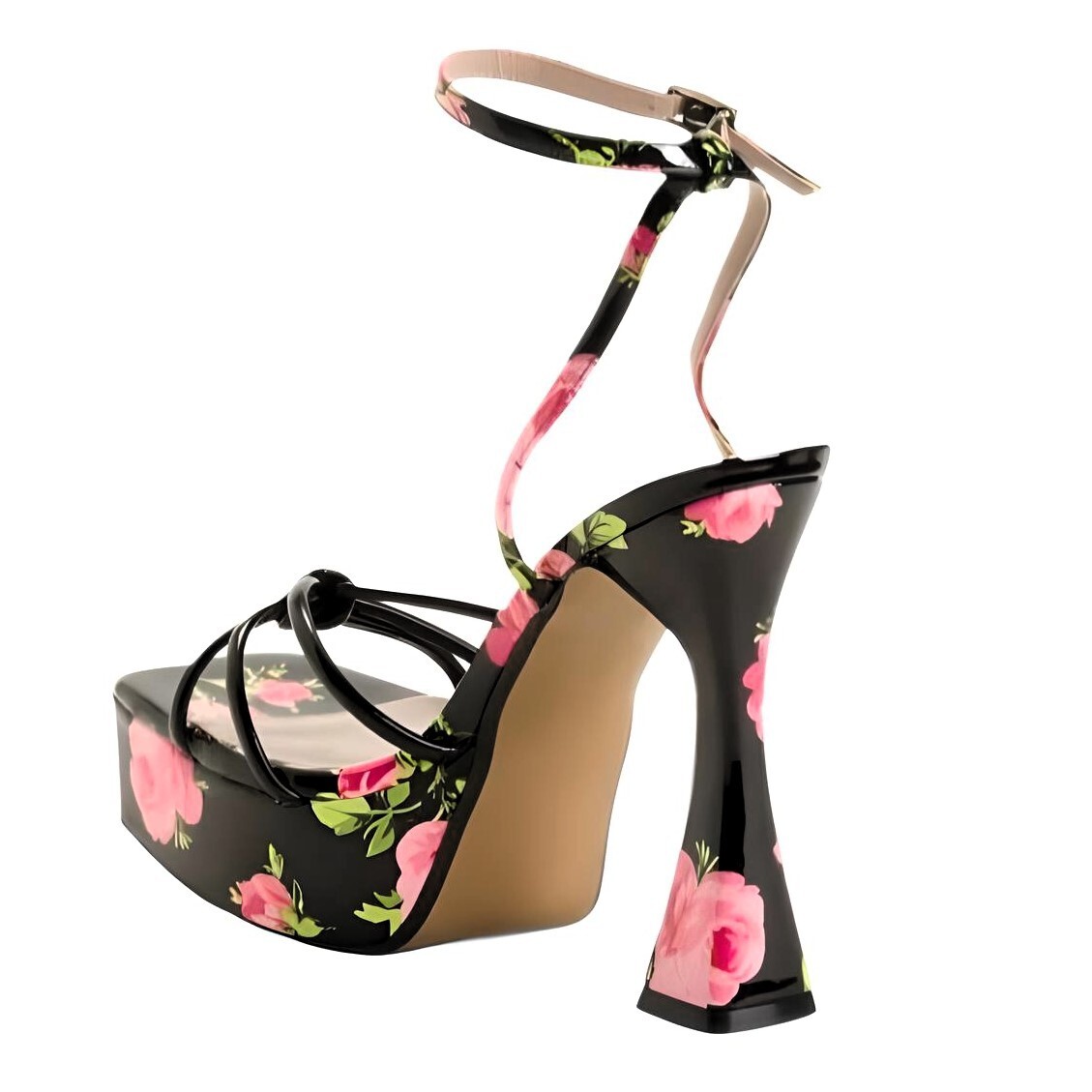 BETSEY JOHNSON Women's Tiky Platform Heel – Floral Print, Size 7.5M, New
