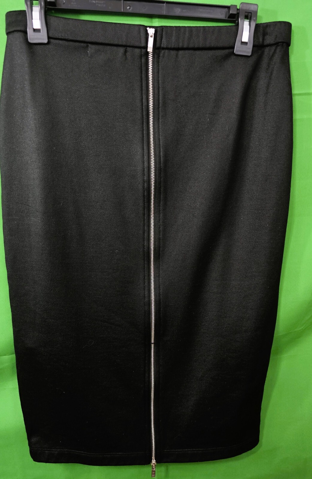 State Mid-length Skirt (Size M): Black with Stunning Back Zipper