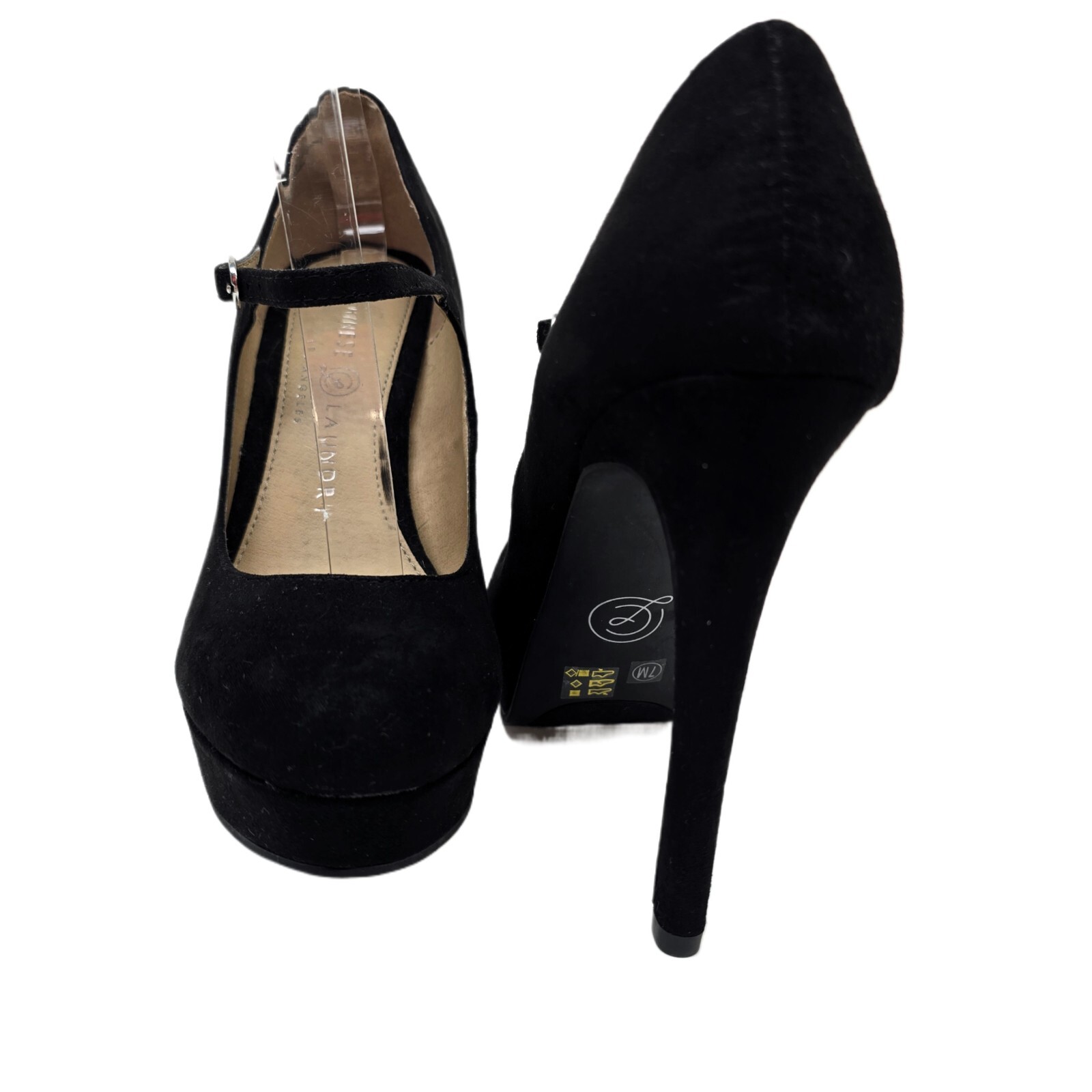 Chinese Laundry Women's Whimsical Mary Jane Pumps – Black Suede, Size 7