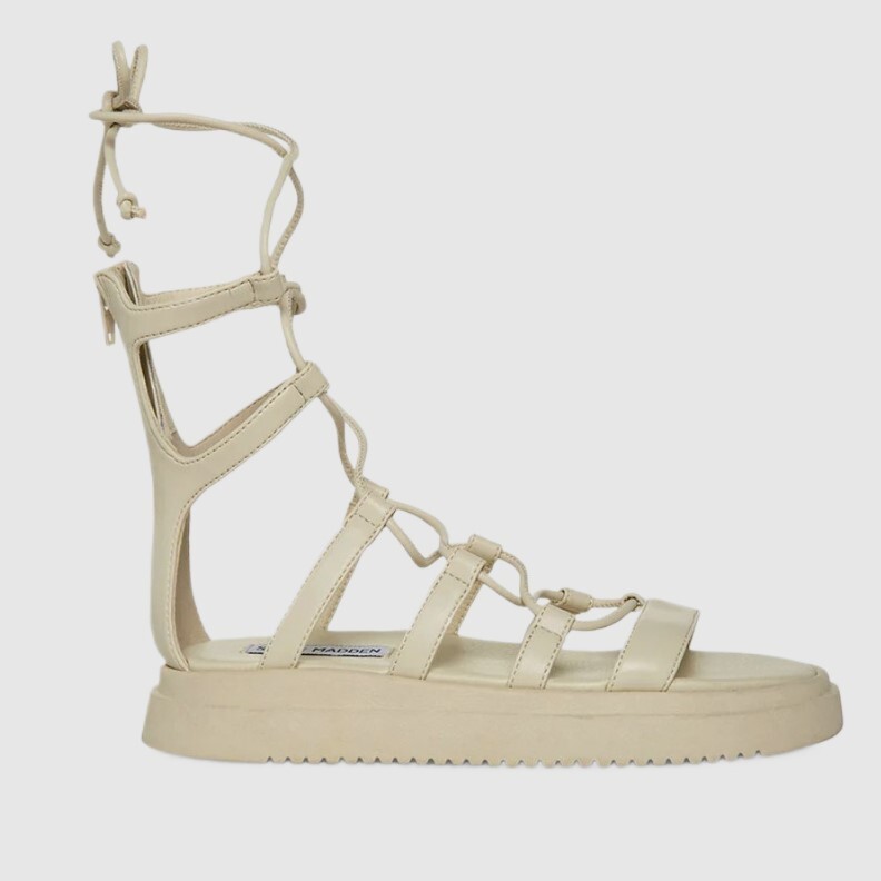 Steve Madden Mel Gladiator Sandals – Bone – Size 8.5 M | Excellent Condition