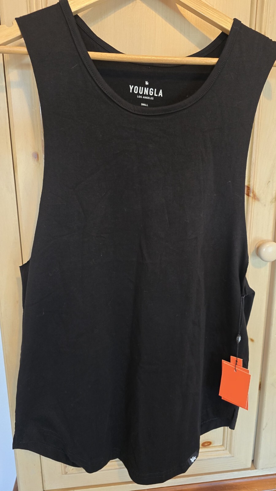 YoungLA Muscle Tank - Black (Size S) | Oversized Fit | Men's