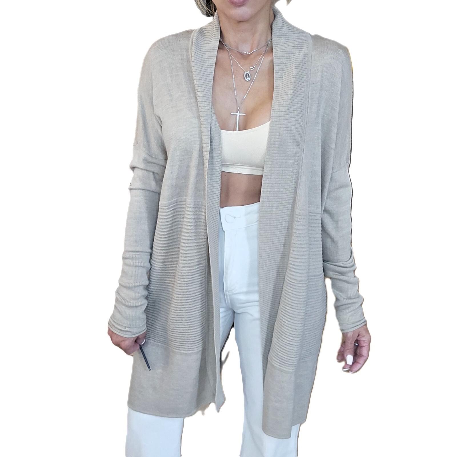 Lululemon Merino Wool Cardigan Sweater – Size 8 – Cream