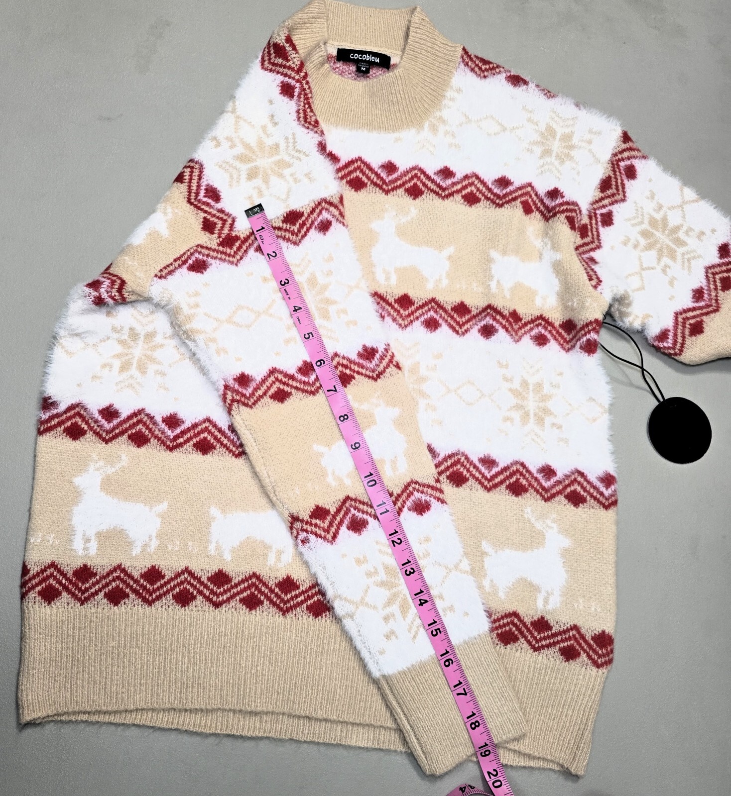 Cocobleu Women's Cozy Christmas Sweater – Festive & Soft – Size M