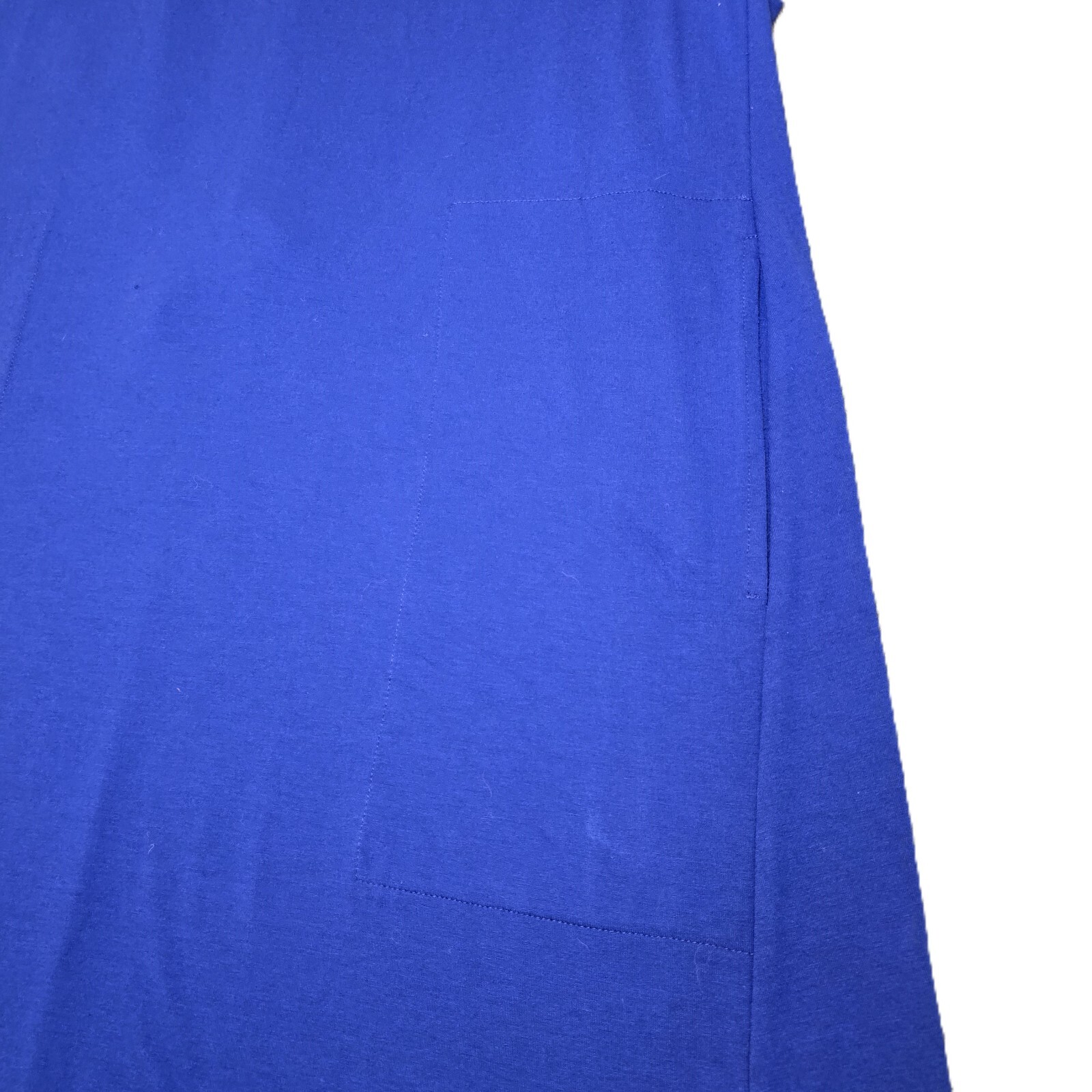 Eileen Fisher Bateau Neck Twist Back Shift Dress - Indigo Blue, M Petite