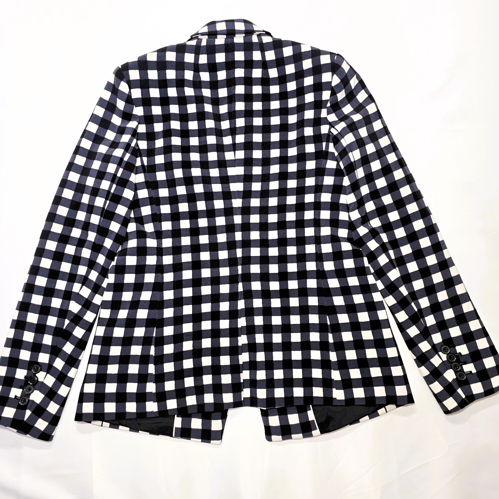 Banana Republic Women’s Gingham Blazer Size 4 Check Print Jacket Work Casual