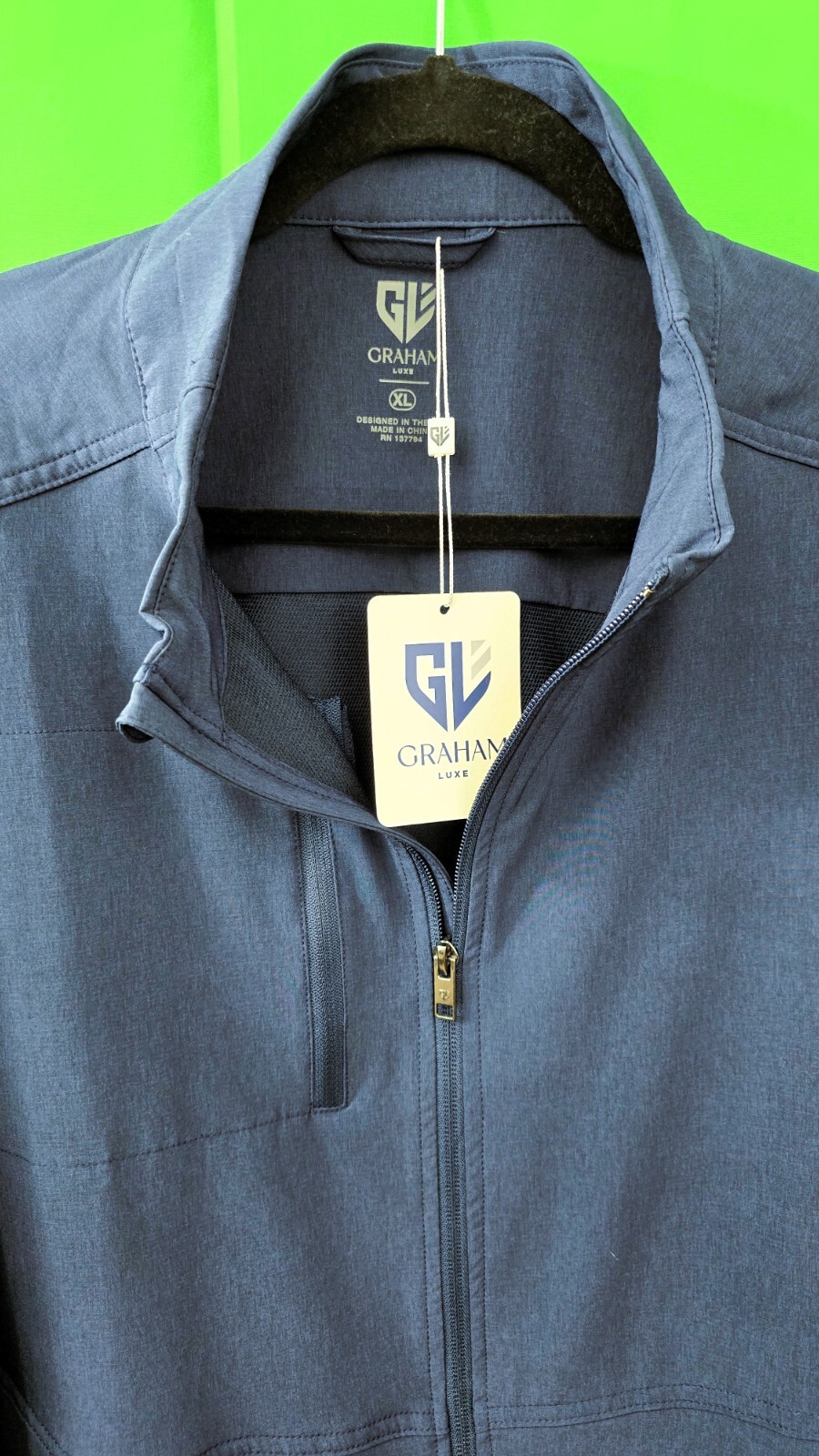 Graham Luxe Golf Jacket  Blue Depths GL3121 -  Size XL - New