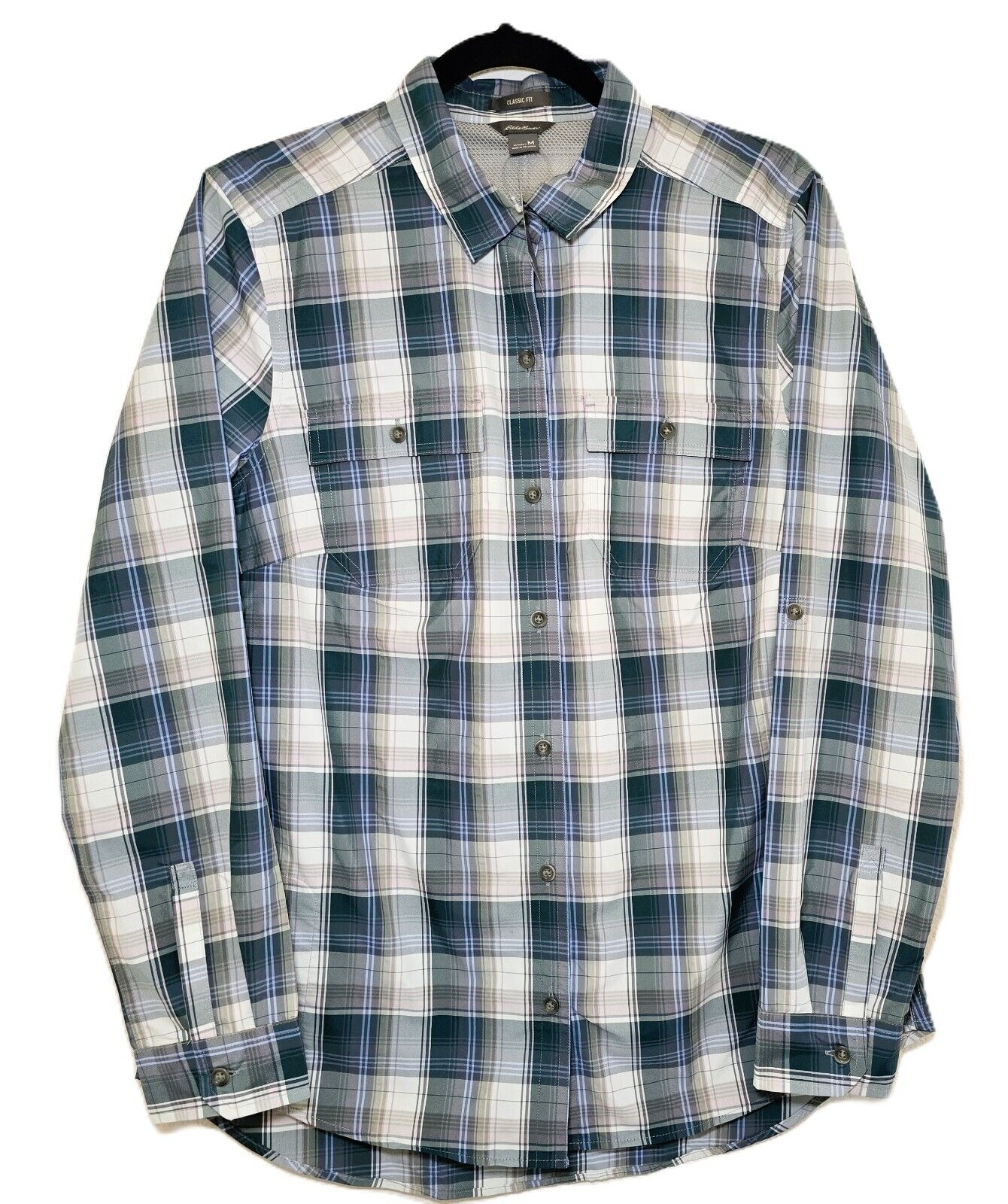 Eddie Bauer Women's Adventurer 3.0 Long-Sleeve Shirt – Green, Size M – NWT