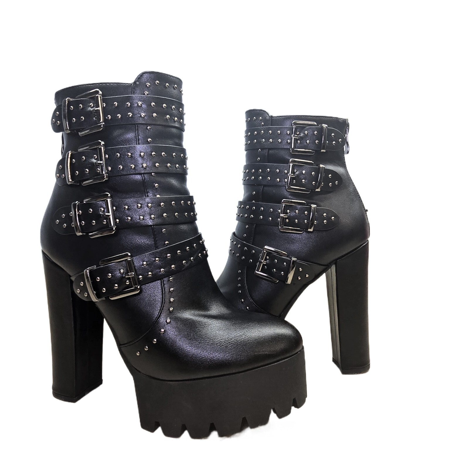 Yokomo Women's Platform Boots, US Size 8. Bold, Stylish, and Ready to Turn Heads