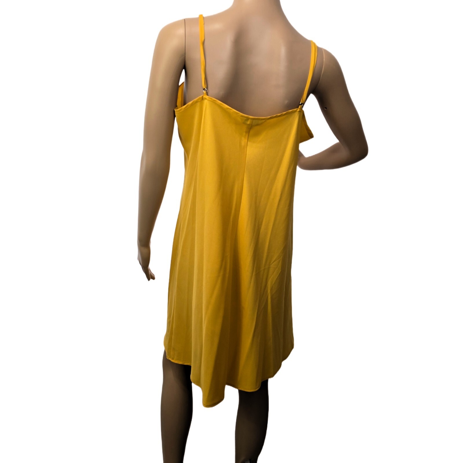 NANETTE LEPORE Women's Yellow Slip Dress – Spaghetti Straps, Size 10