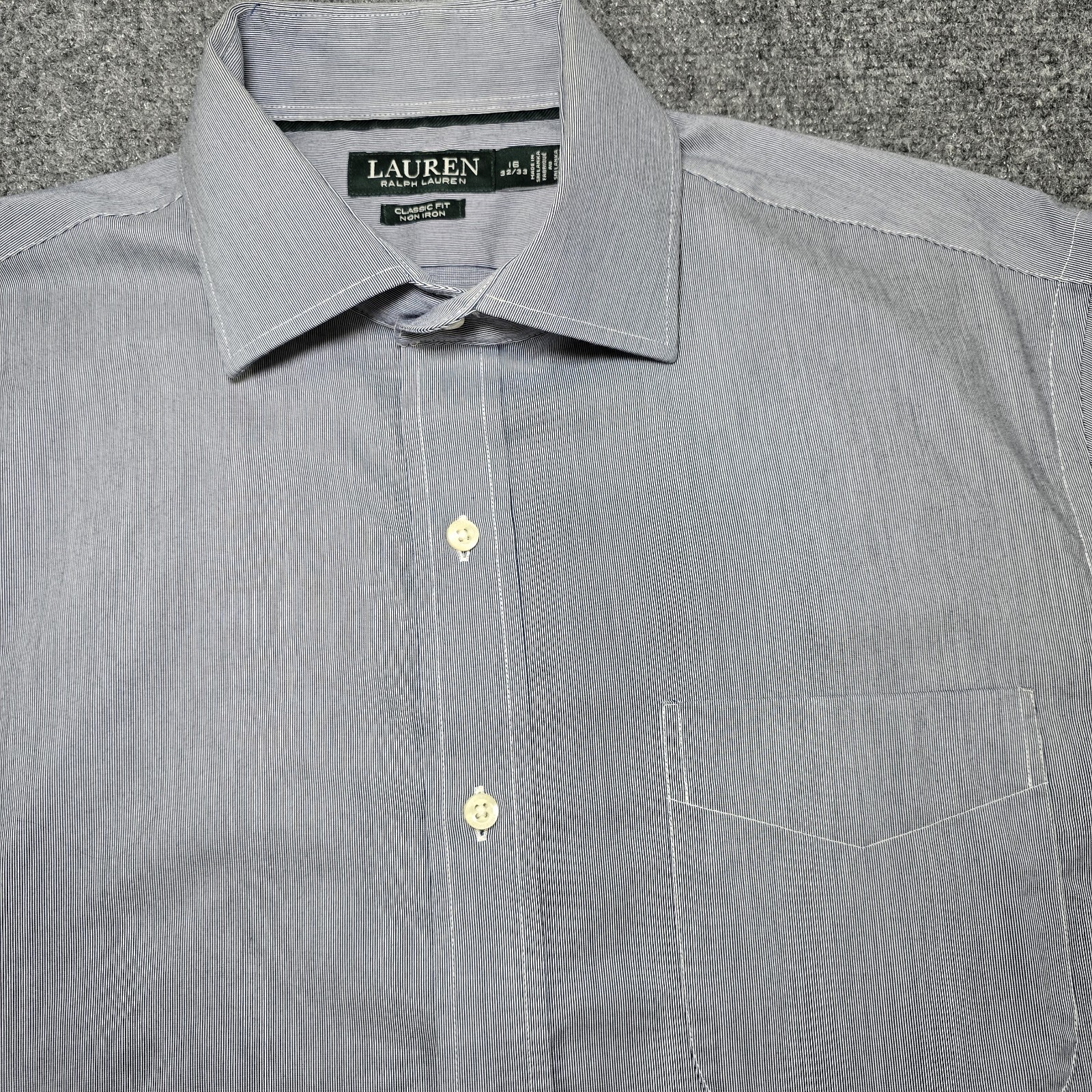 Lauren Ralph Lauren Men’s Classic Fit Non-Iron Dress Shirt - Size 16 (32/33)