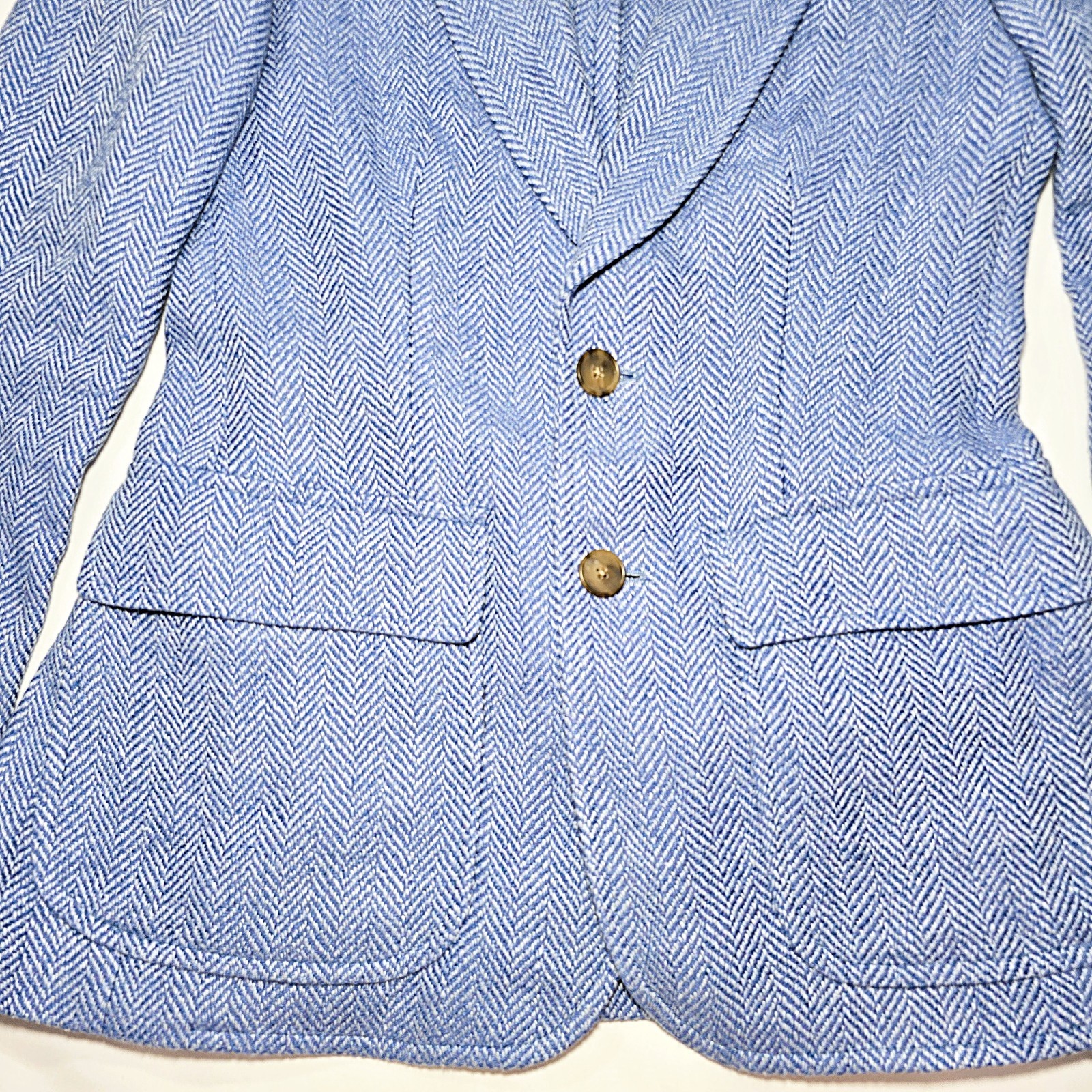 Polo Ralph Lauren Women’s Herringbone Linen Silk Wool Blazer Size 2 NWT