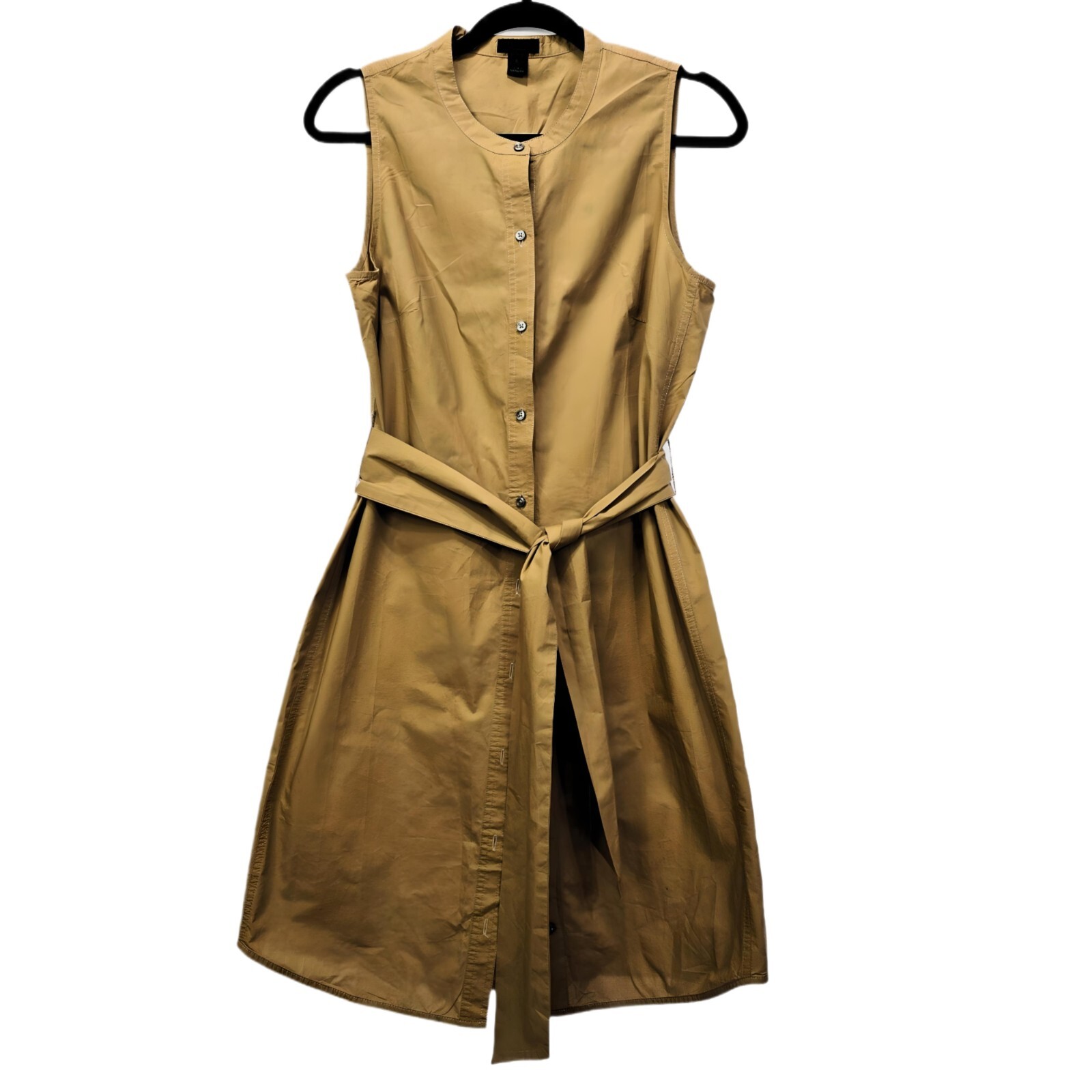 J.Crew Collection Women's Tan Button-Down Shirt Dress – Size S