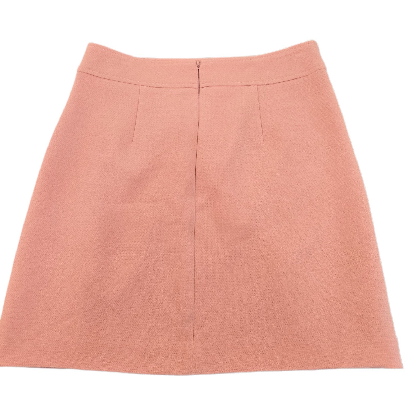 Ann Taylor LOFT Structured Woven Button Pocket Shift Skirt - Size 4, Cheery Pink
