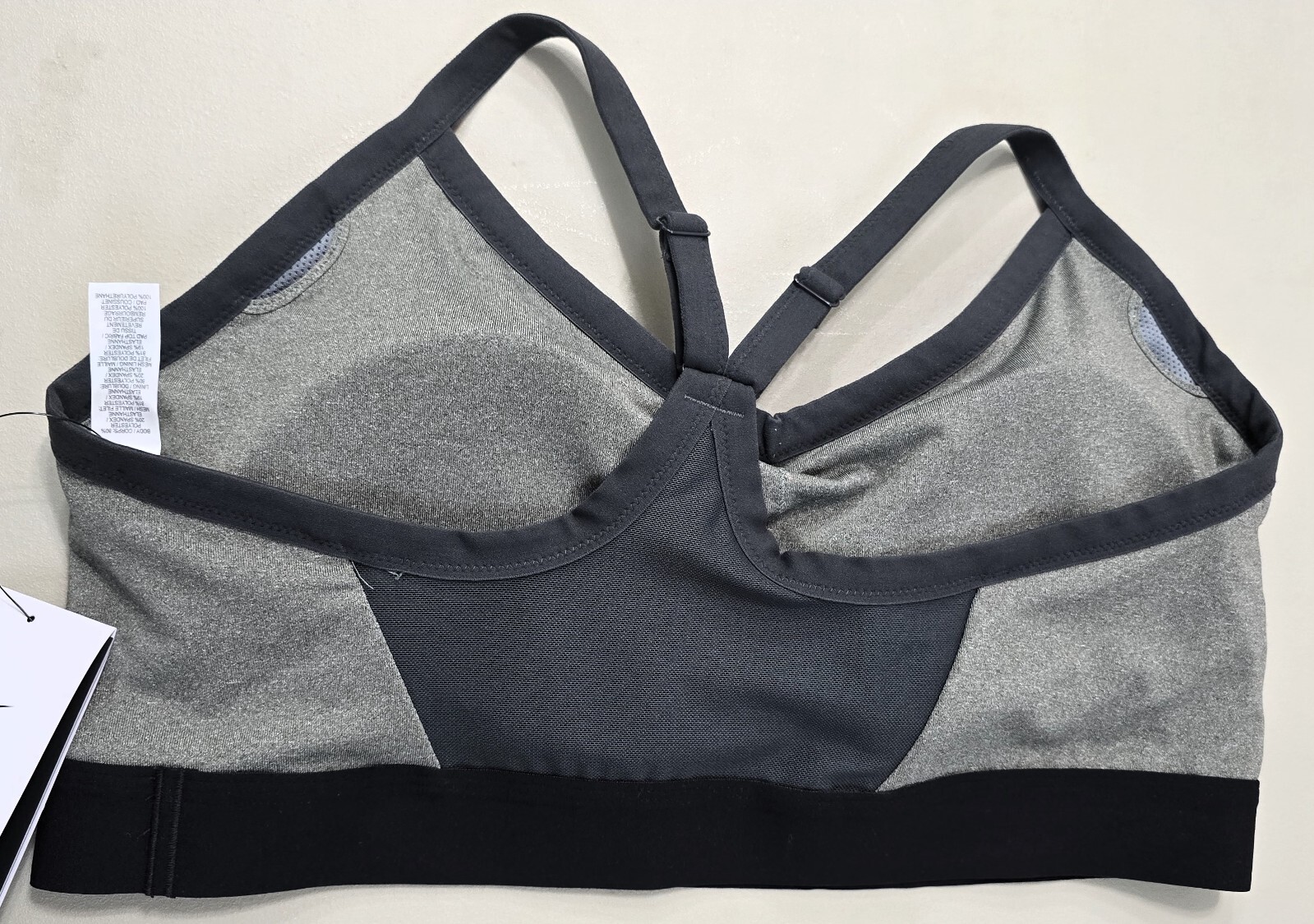 Nike Women's Pro Indy Bra Size 1X - Gray and Black - New with Tags