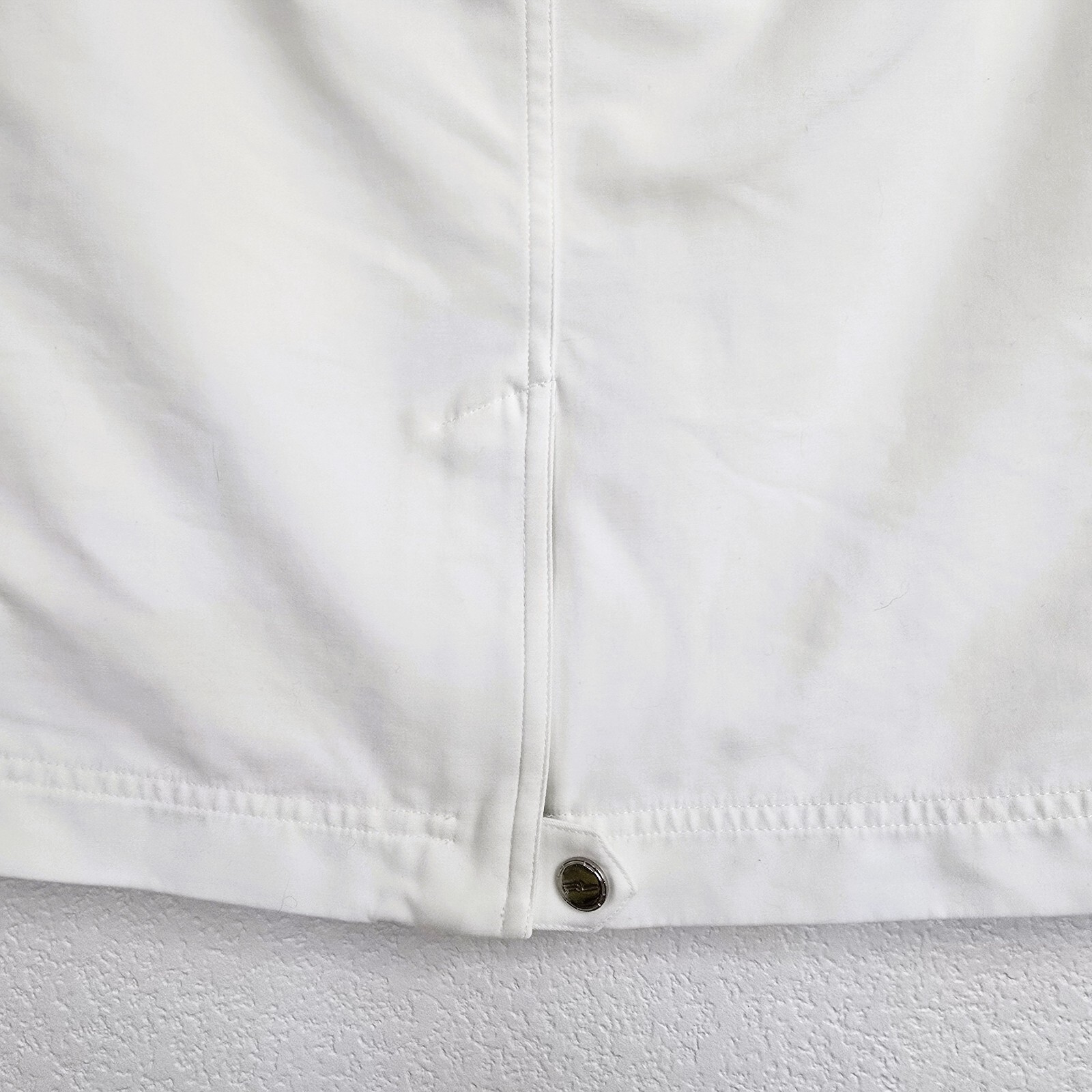 Ralph Lauren Black Label Skirt Womens SZ 6 White Cotton Pencil Flap Pockets
