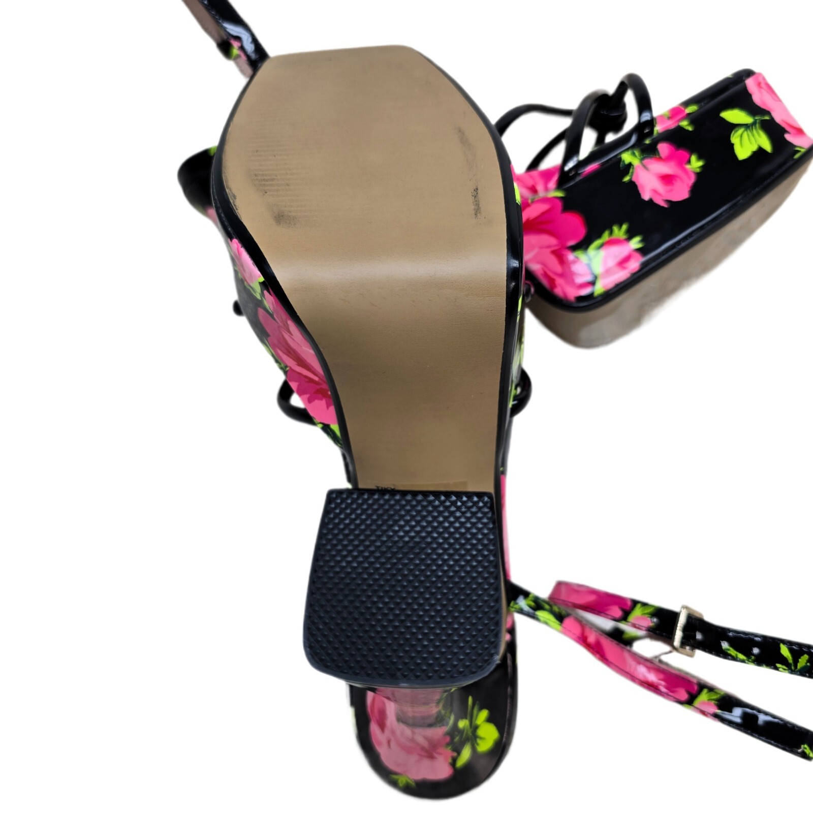 BETSEY JOHNSON Women's Tiky Platform Heel – Floral Print, Size 7.5M, New