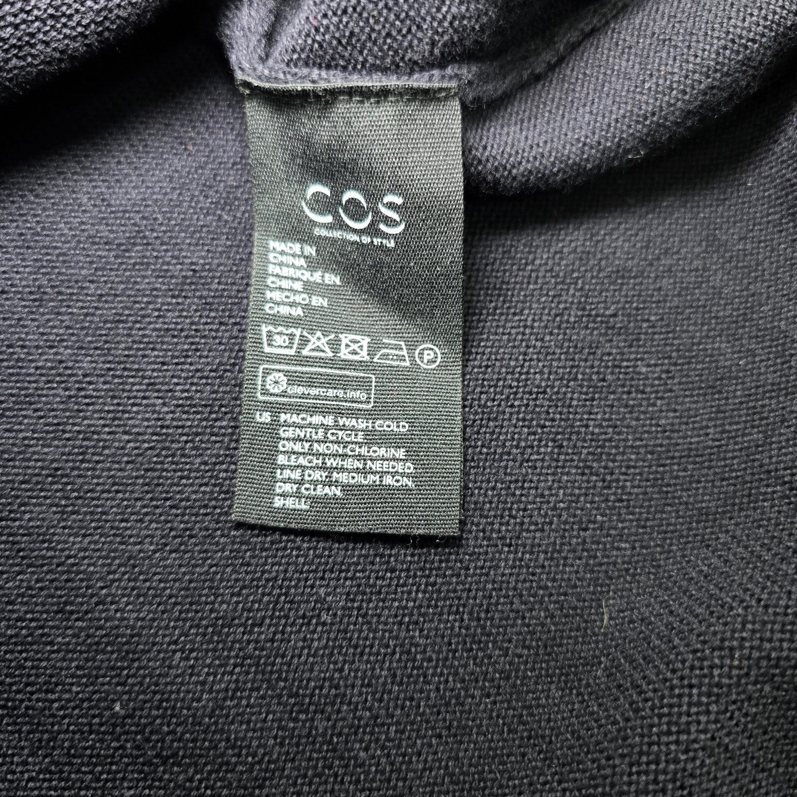 COS Women’s Smocked Panel A-Line Dress – Black, Size XS