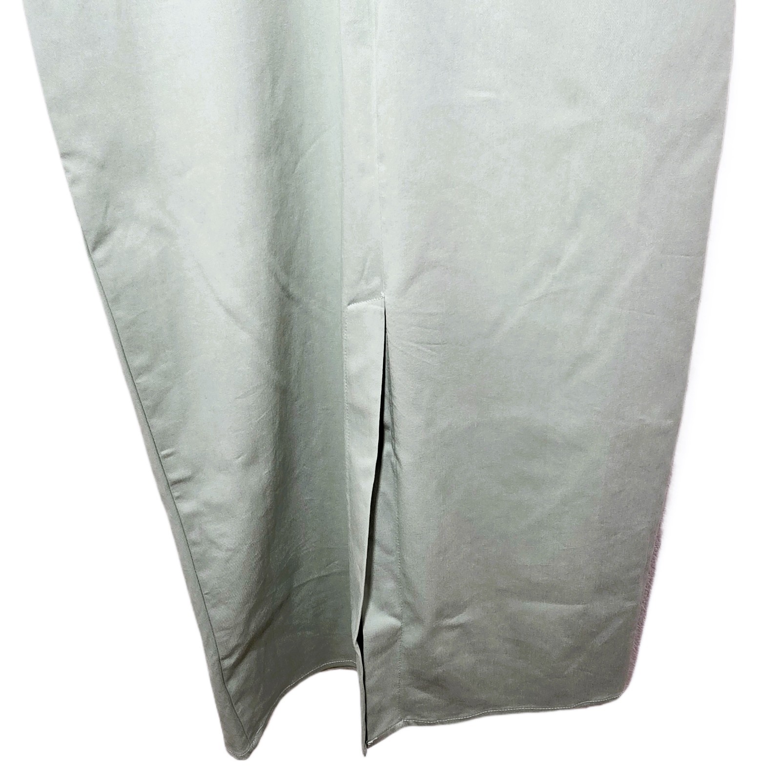 ZARA Women’s Green Sleeveless Pleated Waist Midi Dress Size S NWT