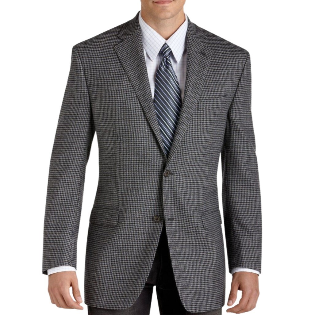 Lauren by Ralph Lauren Men's Rayon Blend Plaid Sport Blazer – Gray 44R