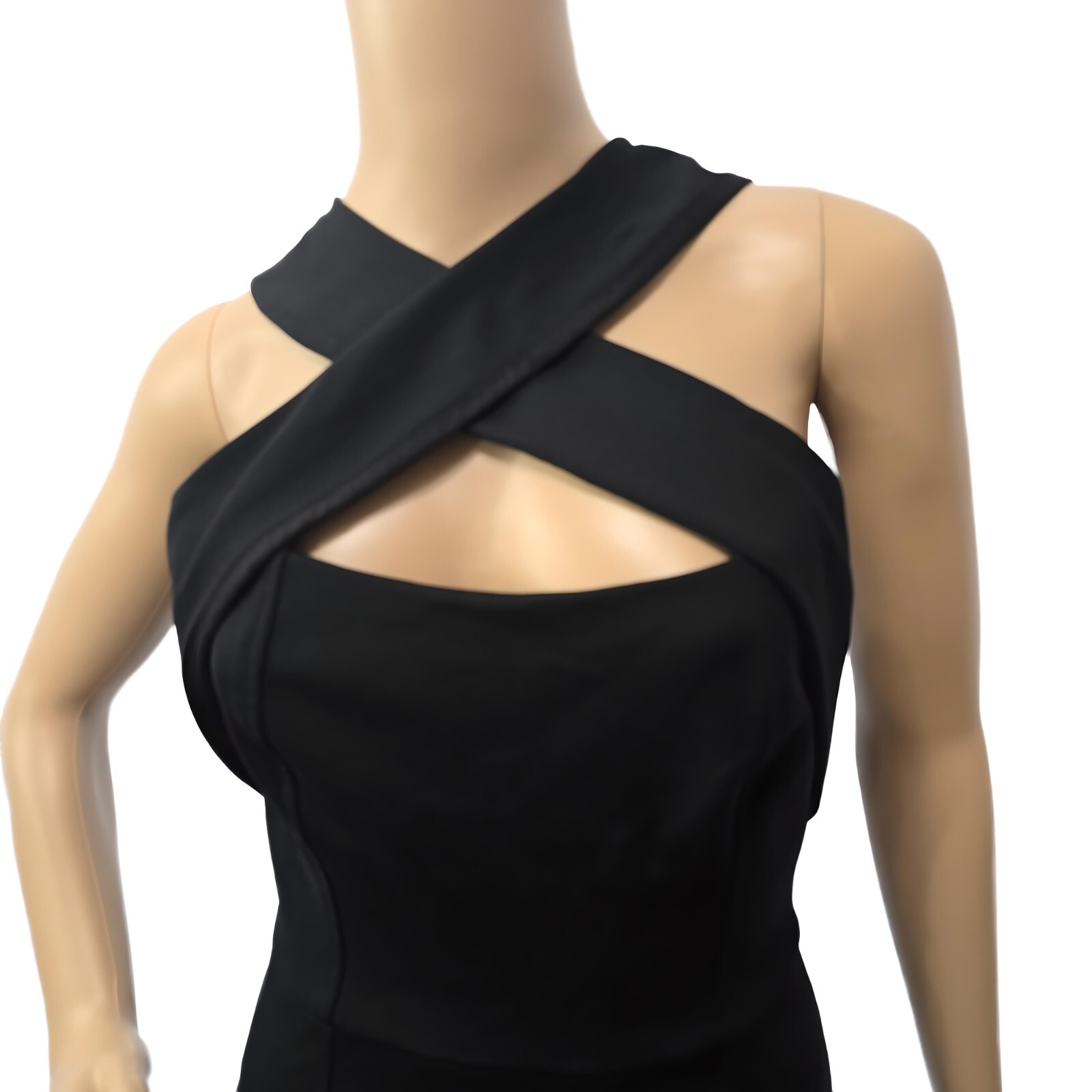 Cynthia Steffe Laguna Women's Crisscross Halter Dress Black Size 2