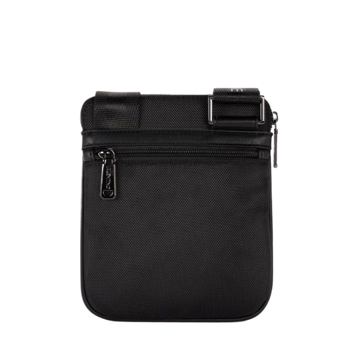 Valentino Men's Anakin Black Flight Crossbody Bag Canvas Leather Trim - Used