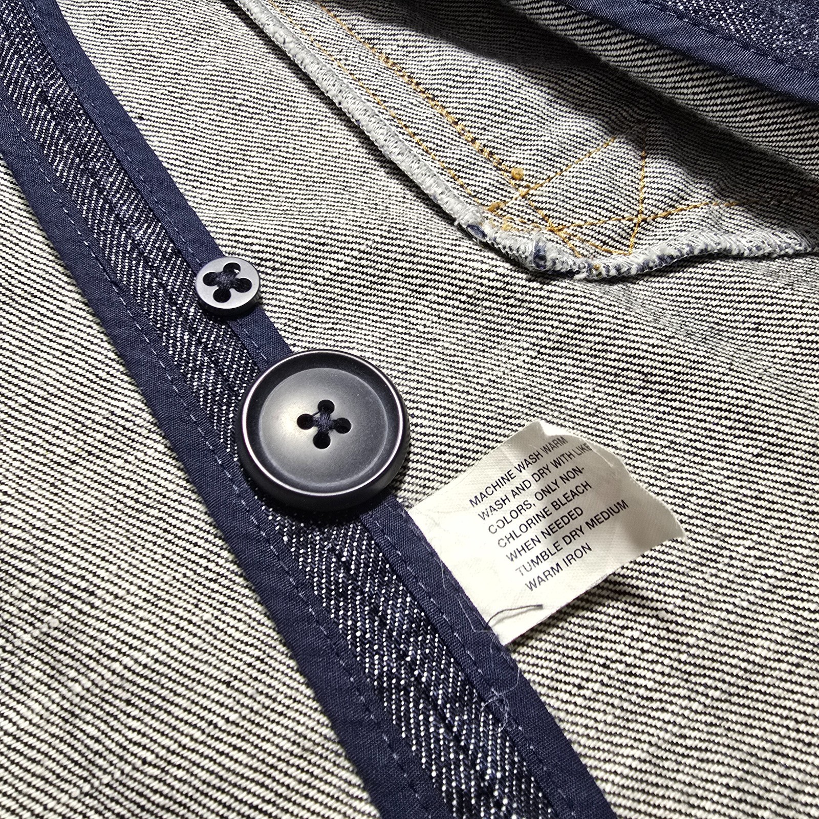 Gap Women’s Double-Breasted Denim Jacket Blazer XS Medium Wash Blue