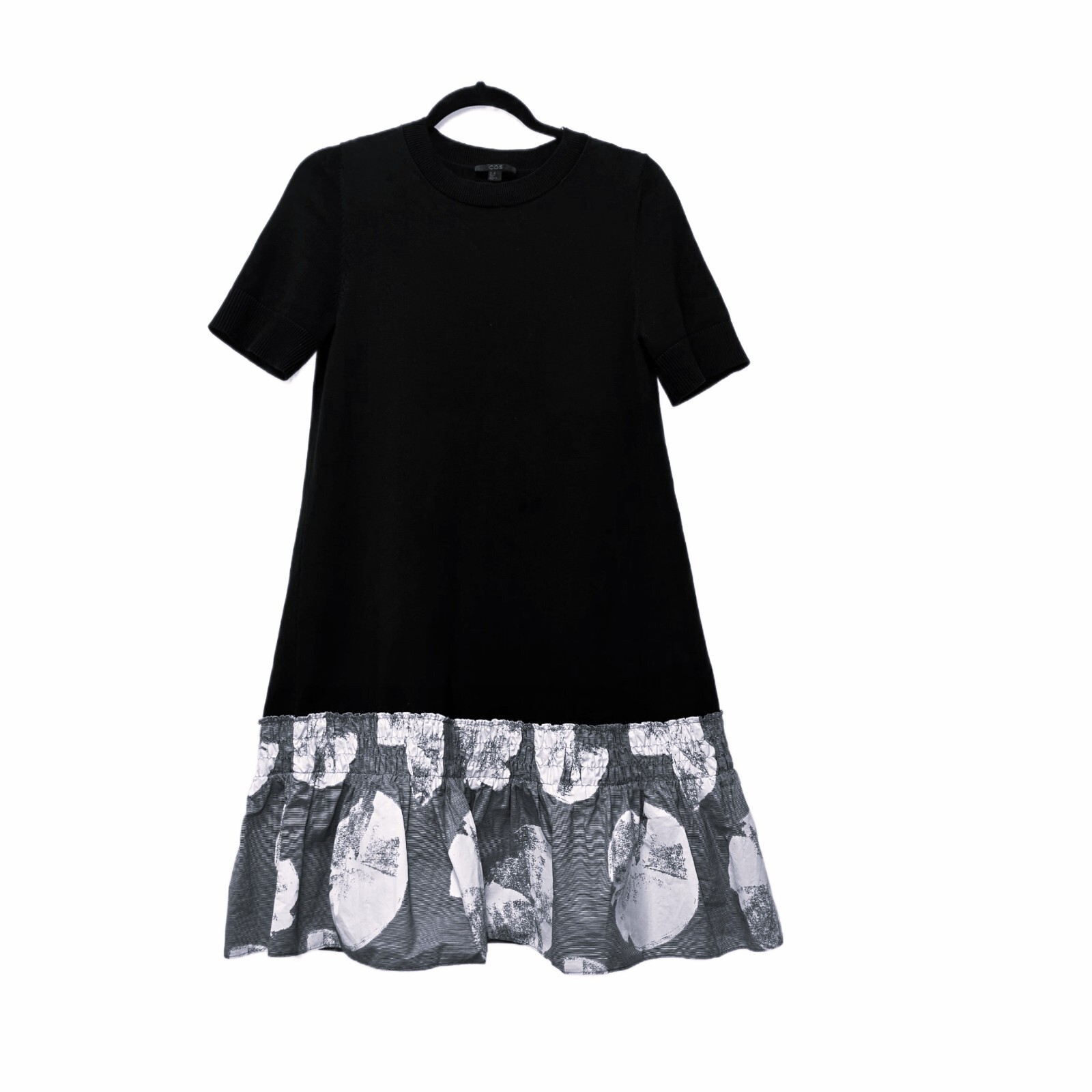 COS Women’s Smocked Panel A-Line Dress – Black, Size XS