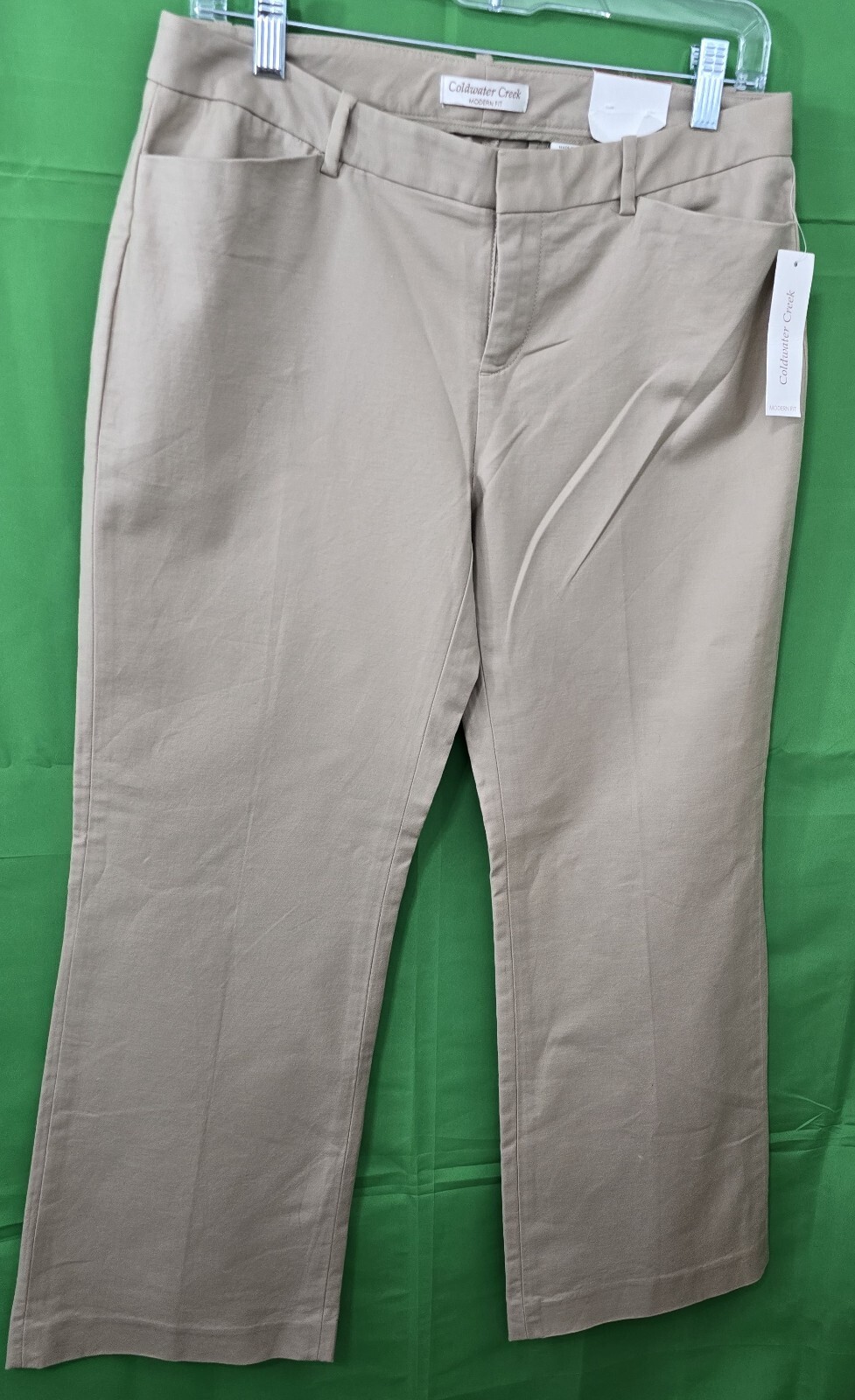 Coldwater Creek Natural Fit Khaki - Petite Size 8 - Wide Leg.