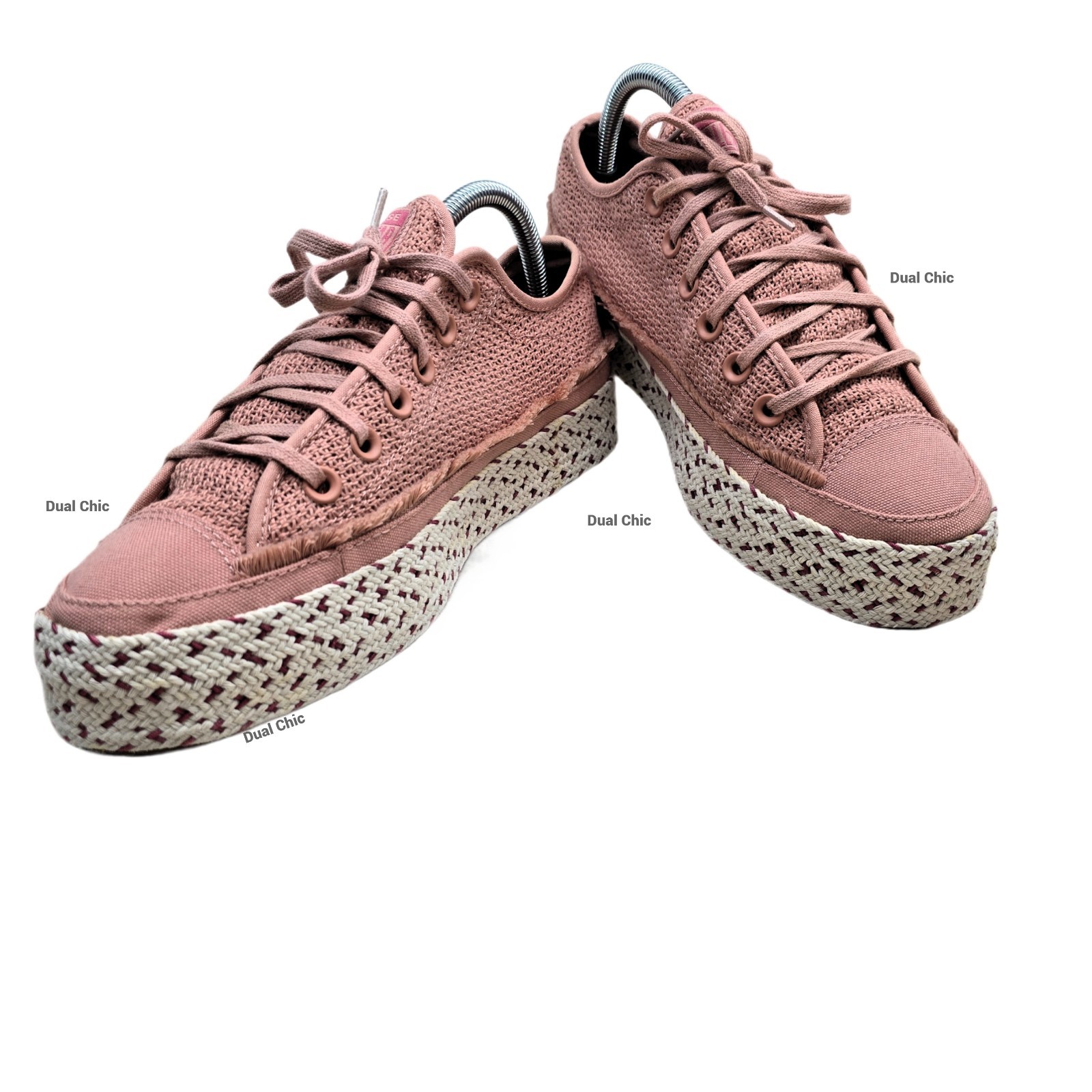 Converse Chuck Taylor Breezy Espadrille Sneakers Rose Gold US 9 Platform Shoes