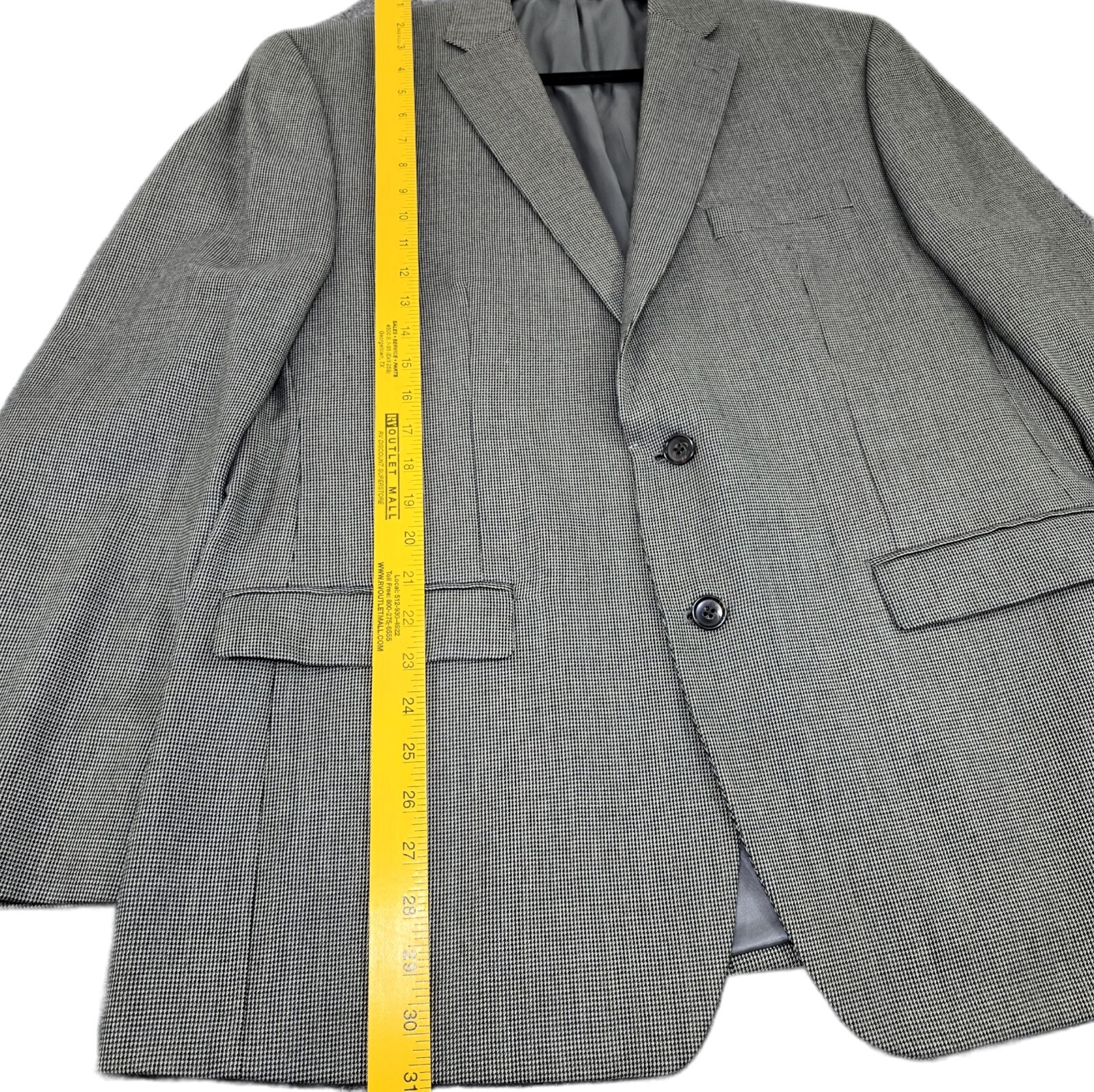 Lauren by Ralph Lauren Men's Rayon Blend Plaid Sport Blazer – Gray 44R