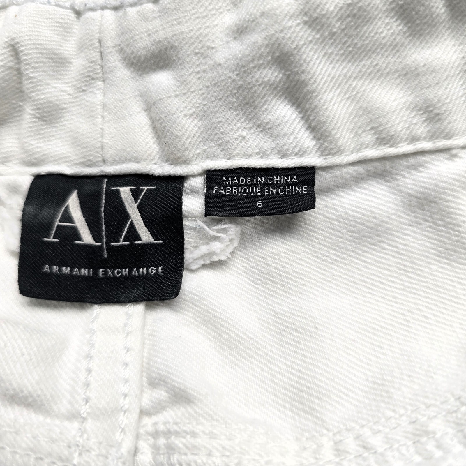 Armani Exchange Women’s Skinny White Jeans - Size 6 - Simply Stunning