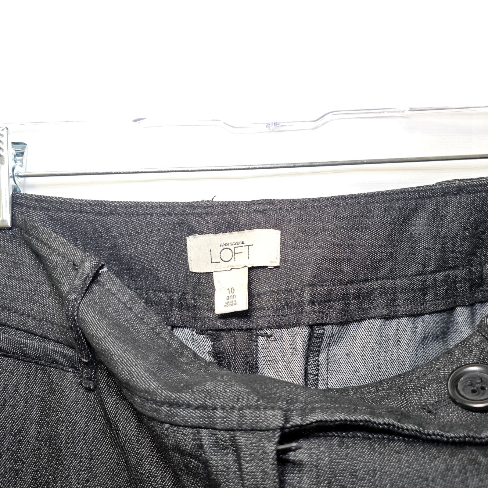LOFT Women’s Wide Leg Trouser Pants, Black, Size 10 –  Stylish, Comfortable.