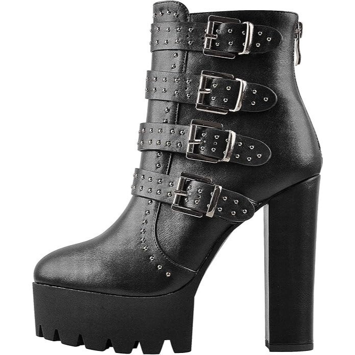 Yokomo Women's Platform Boots, US Size 8. Bold, Stylish, and Ready to Turn Heads