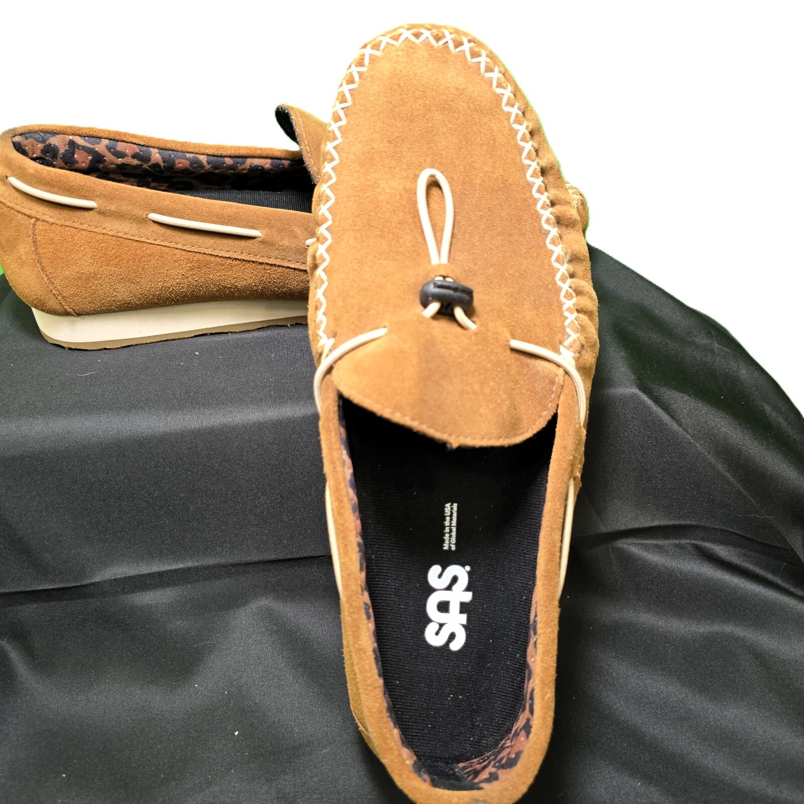 SAS Women's Running Late-X Slip On Loafers Turbinado -Tan - 10 WIDE.
