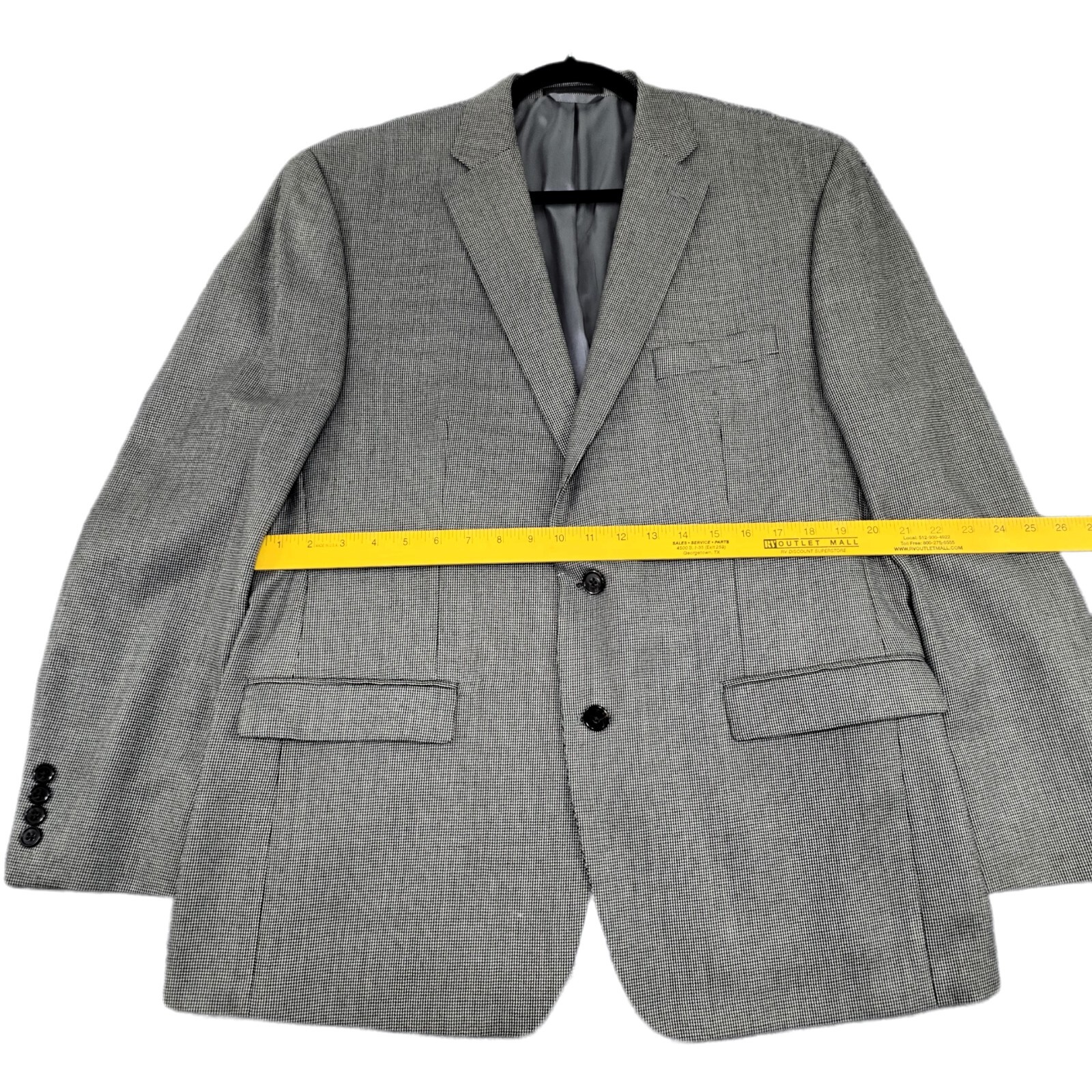 Lauren by Ralph Lauren Men's Rayon Blend Plaid Sport Blazer – Gray 44R