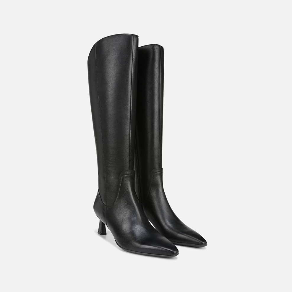Naturalizer Deesha Women’s Black Leather Knee High Boots Size 9M