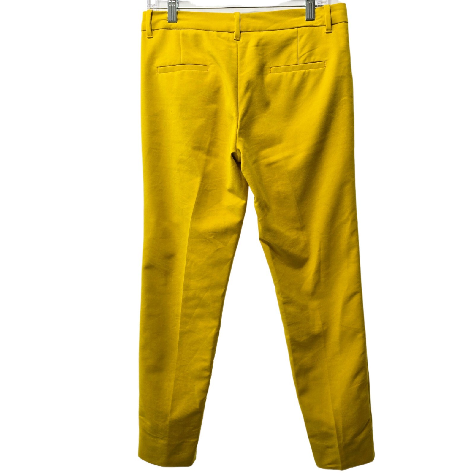 Zara Women's Vibrant Yellow Ankle Skinny Pants – Chino Fit | Size 4