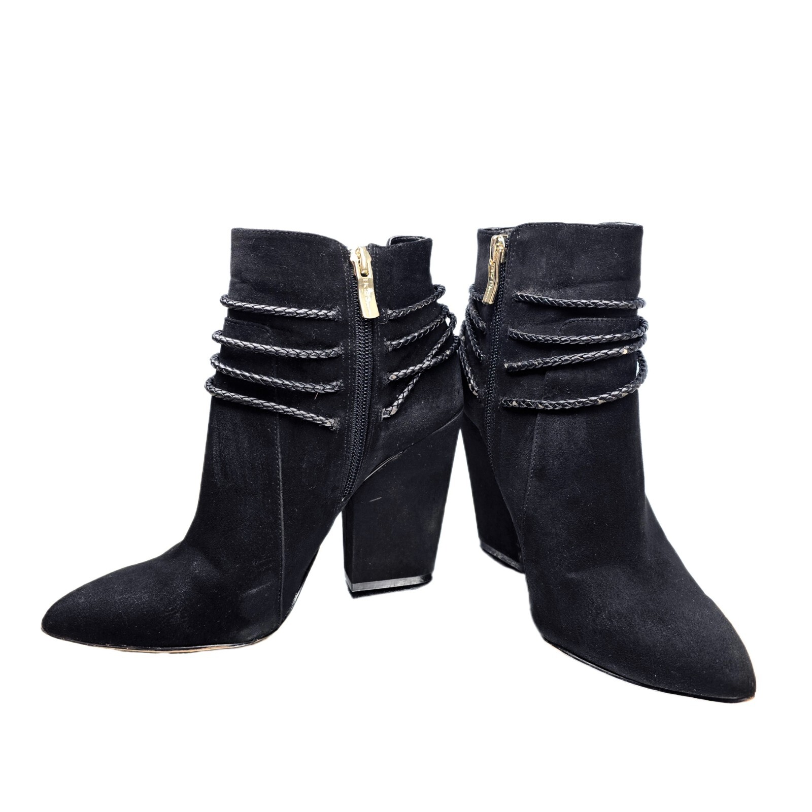 BCBGeneration Black Suede Women's Ankle Booties – Size 7