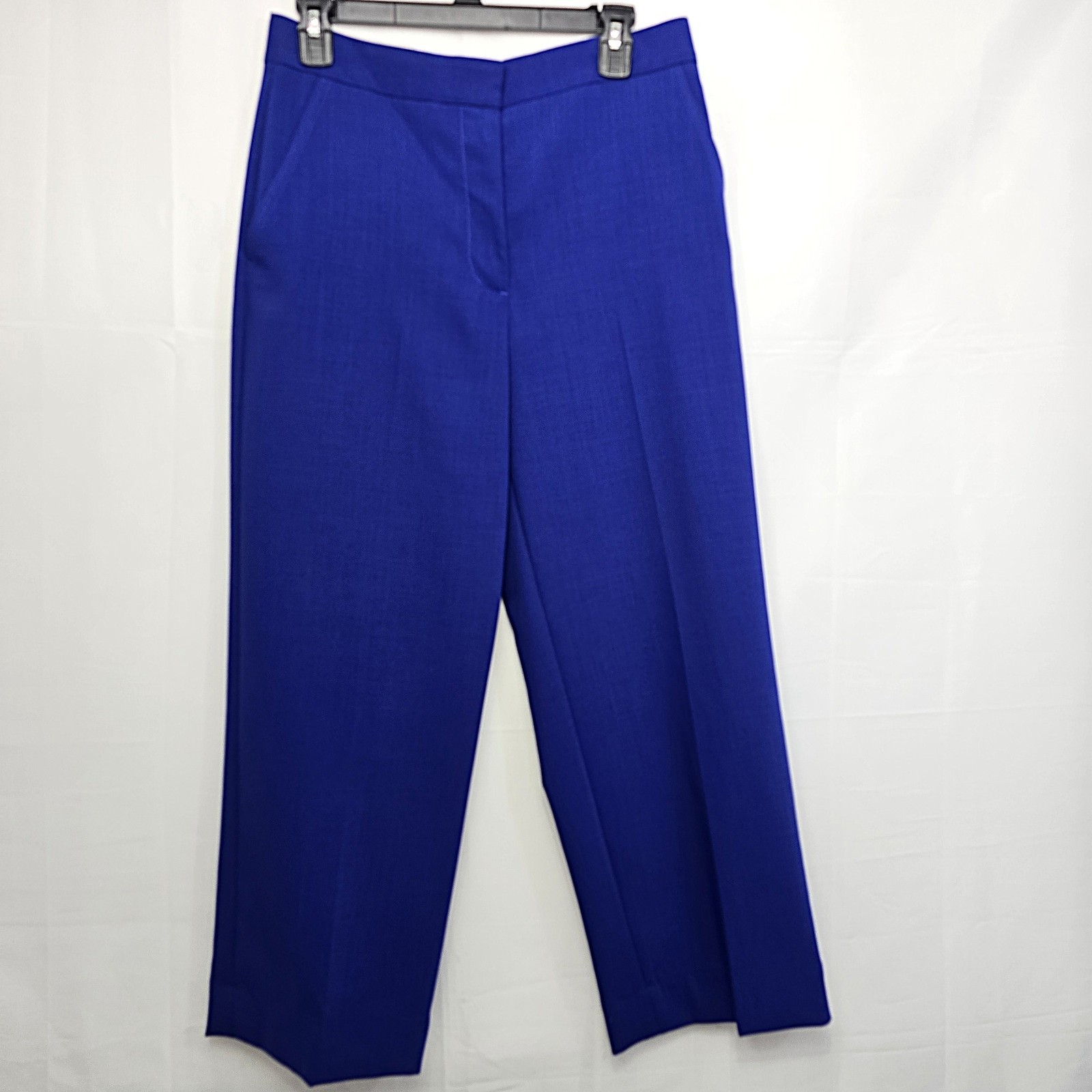 COS Women’s Blue Wool Blend Cropped Ankle Pants Size 6 – Tailored Pockets