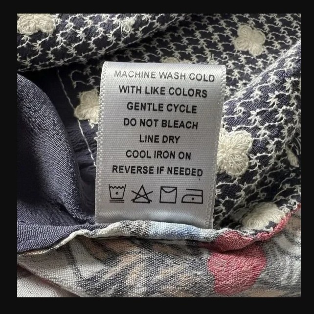 John Mark Women's Floral Embroidered Back Detail Long Sleeve Top S