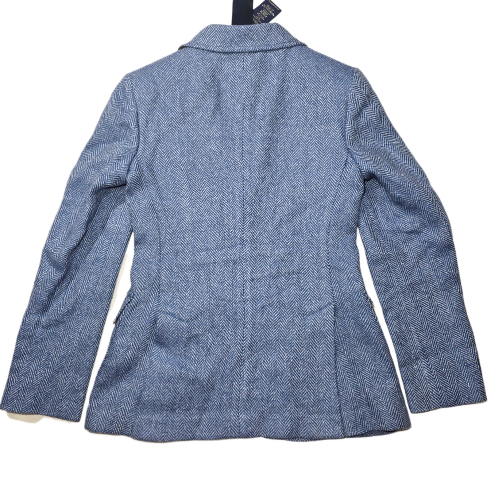 Polo Ralph Lauren Women’s Herringbone Linen Silk Wool Blazer Size 2 NWT
