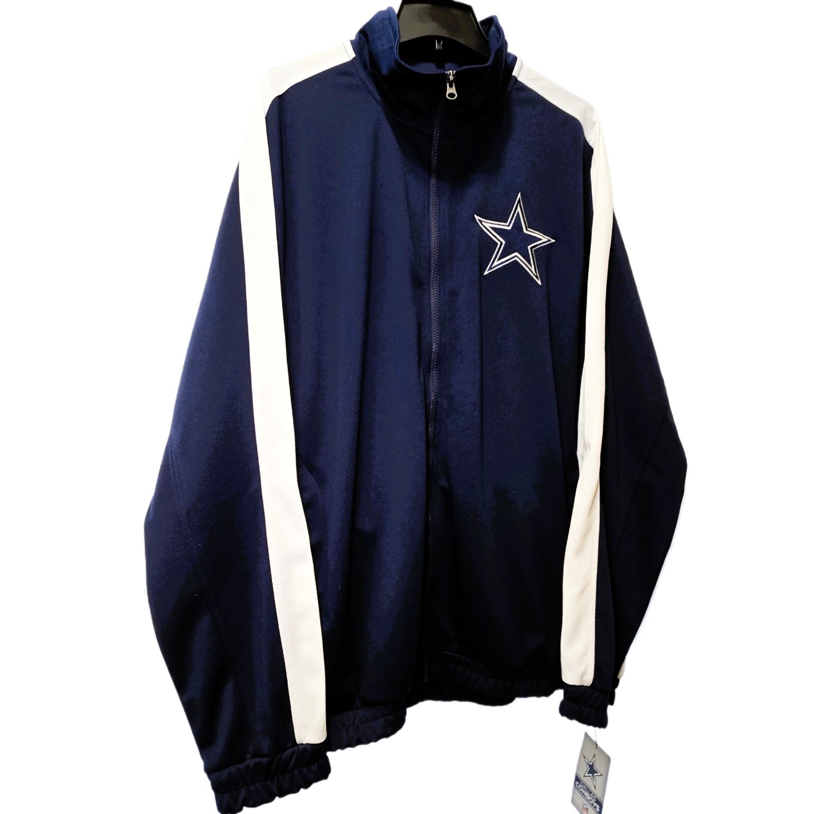 NFL Dallas Cowboys Full-Zip Jacket | Size XL | Blue & White | NWT