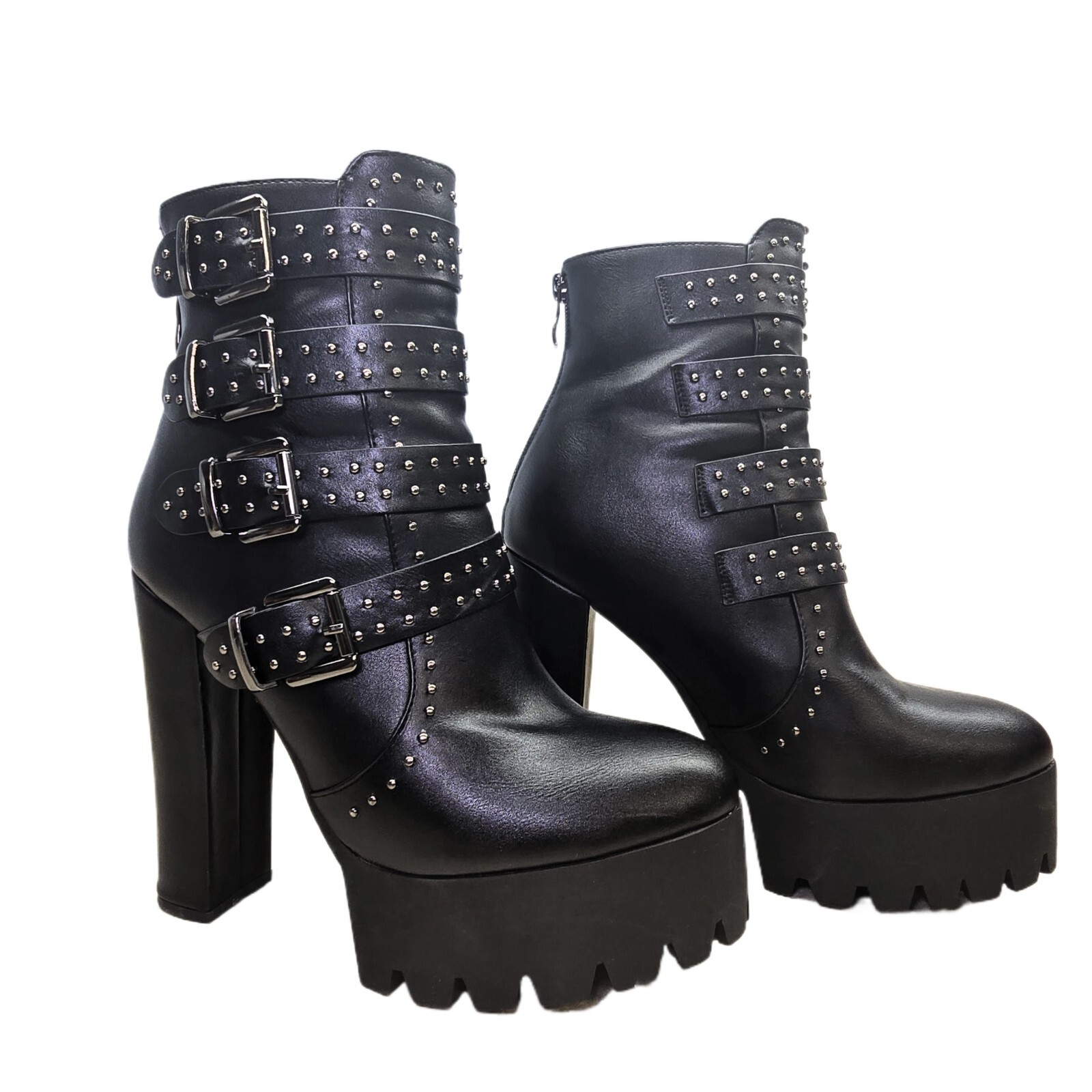 Yokomo Women's Platform Boots, US Size 8. Bold, Stylish, and Ready to Turn Heads