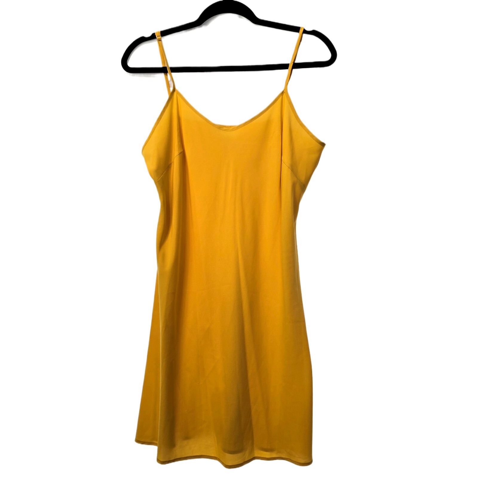 NANETTE LEPORE Women's Yellow Slip Dress – Spaghetti Straps, Size 10