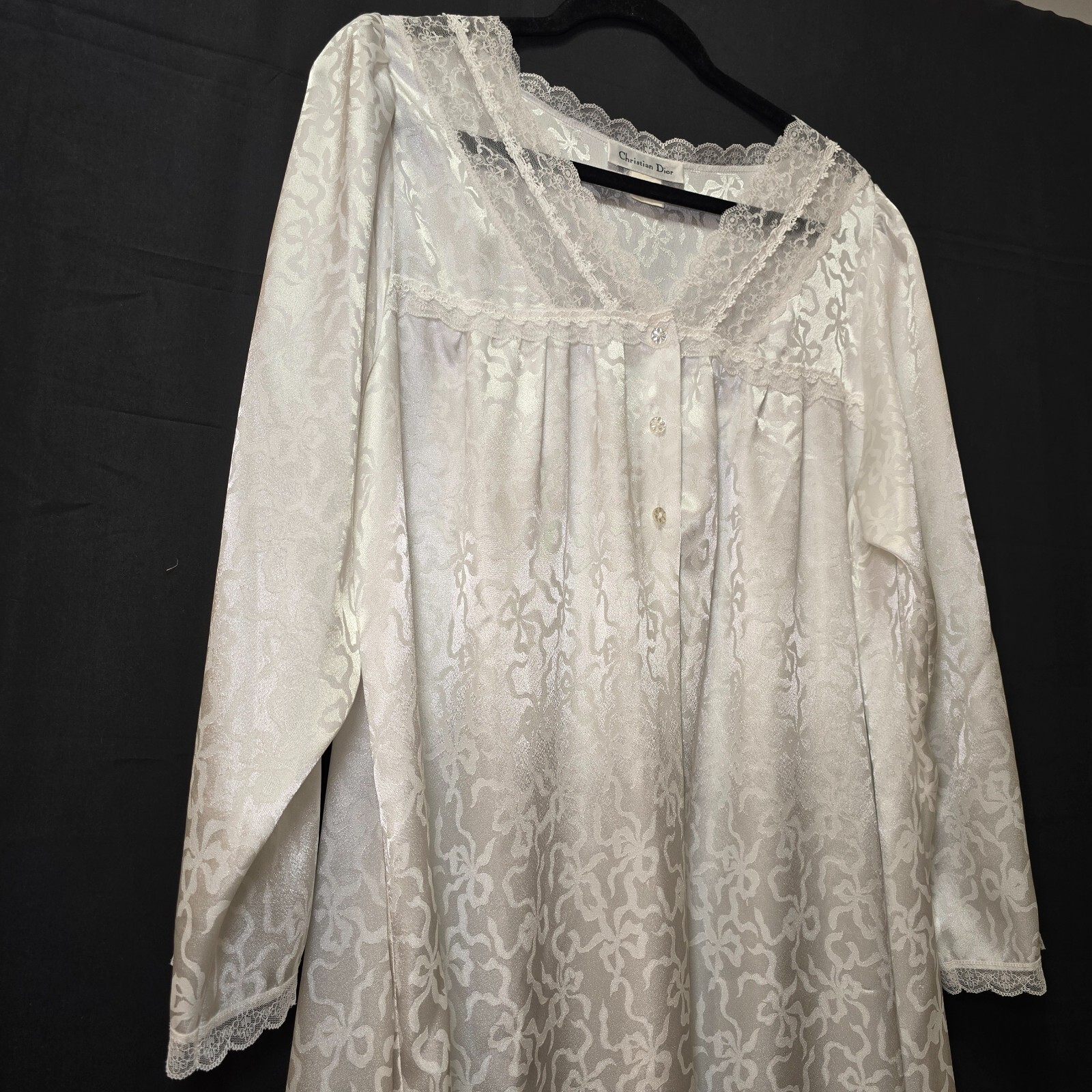Christian Dior Pure Silk Vintage Nightgown – Timeless Luxury in Size M